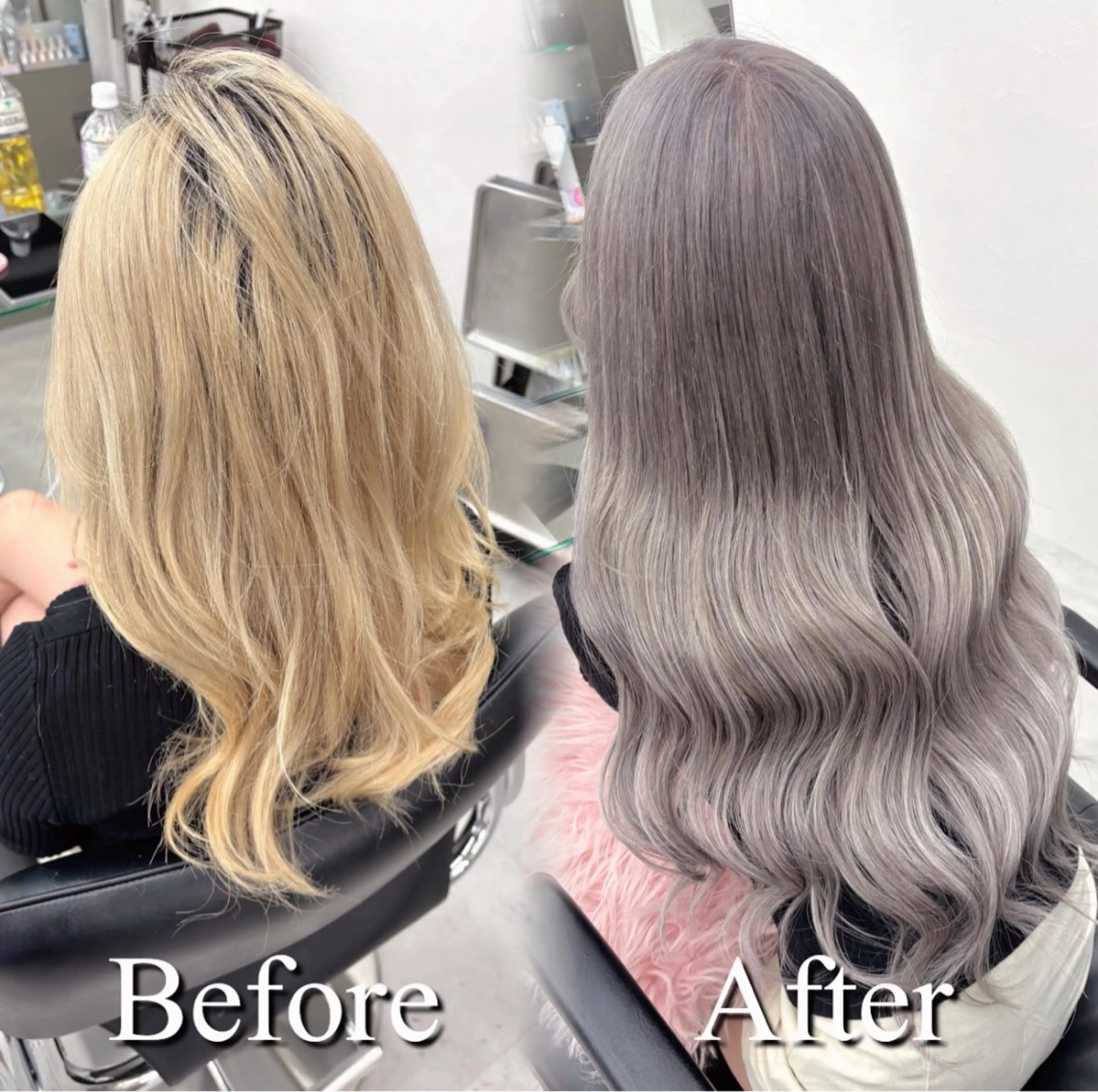 セミロング カラー シールエクステ ブリーチ ハイトーンカラー エクステ ヘアカラー トリートメント エクステ ヘアセット 絶対可愛い宣言💝横 浜エクステみさき🪄のヘアスタイル