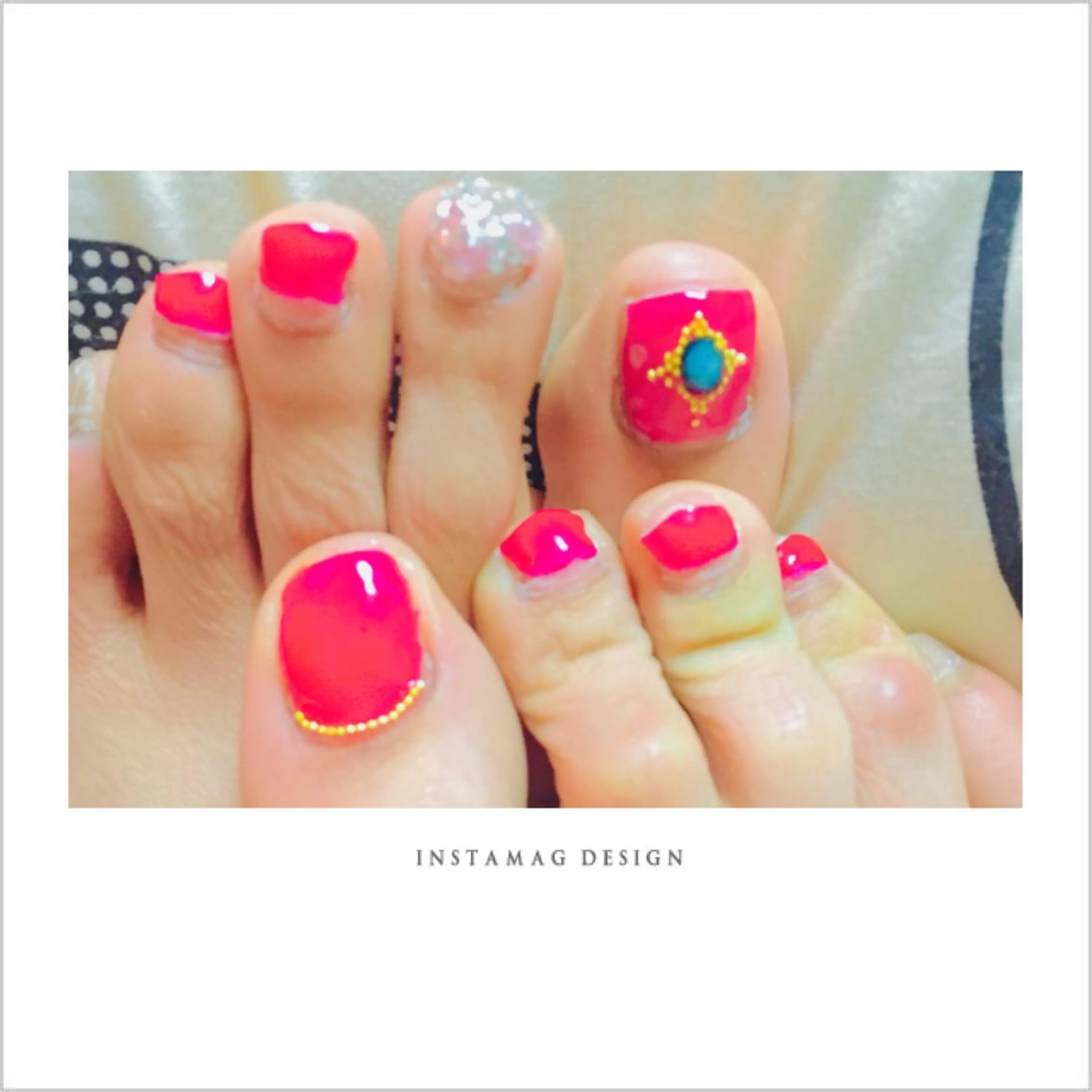 ネイル フットネイル ピンク Ly   hair（リーヘア）所属・Lyhair🦊🎀 AKIのヘアスタイル