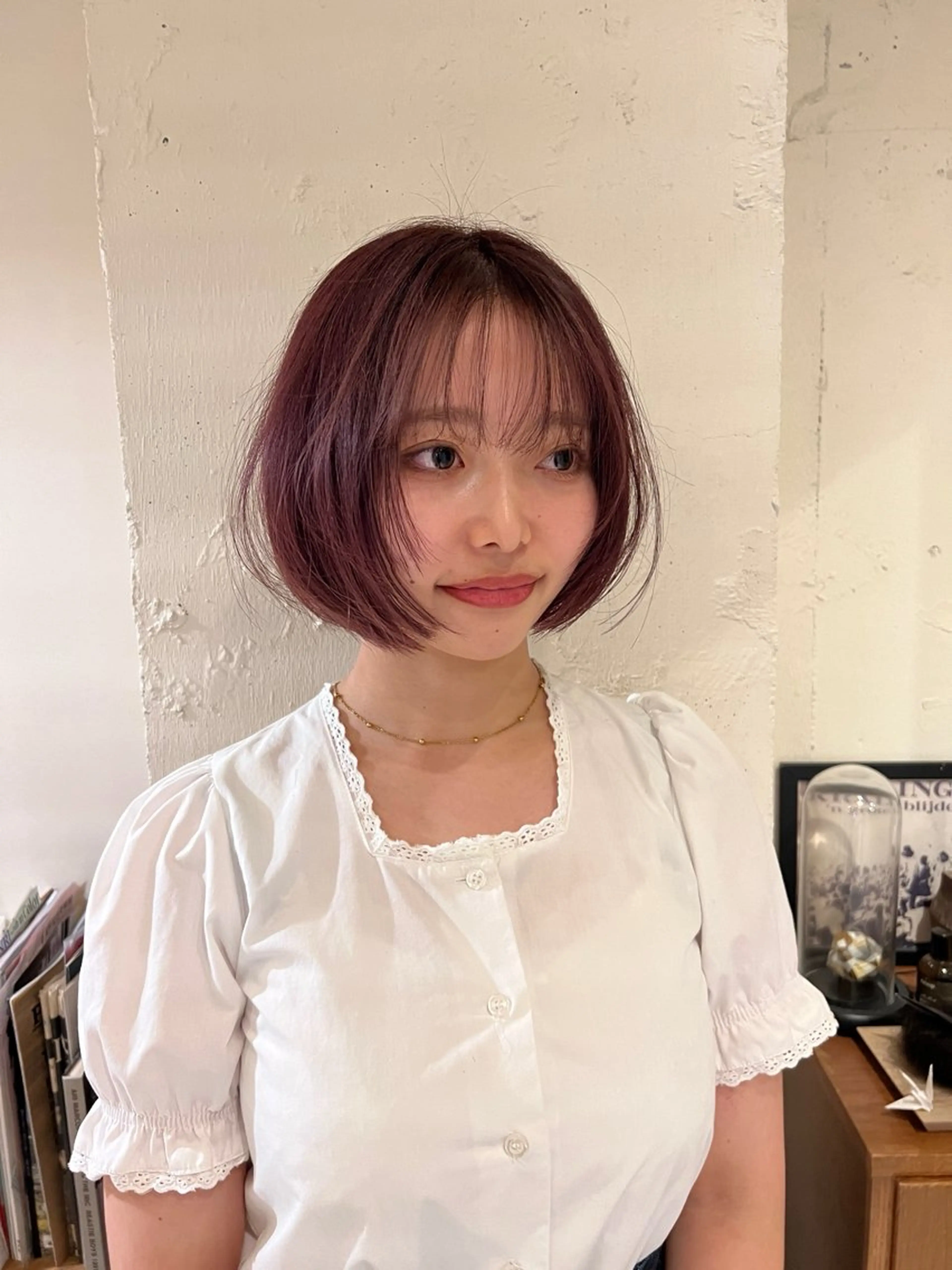 ショート ショートボブ ボブ 顔まわりレイヤー 顔周りカット レイヤーカット drop /Hiroto✩.*のヘアスタイル