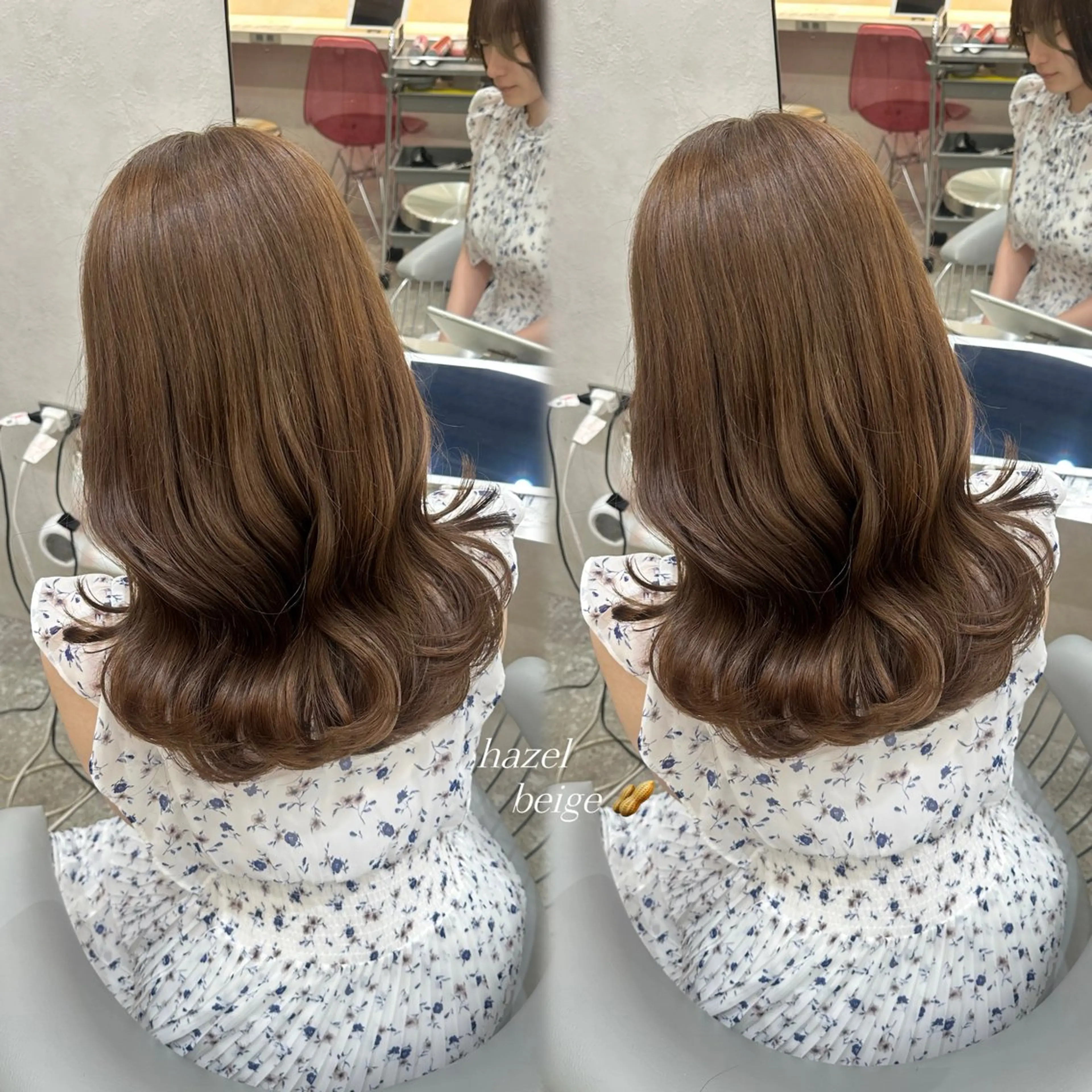 セミロング カット ヘアカラー トリートメント hina🎀新宿/ エクステ/girlyのヘアスタイル