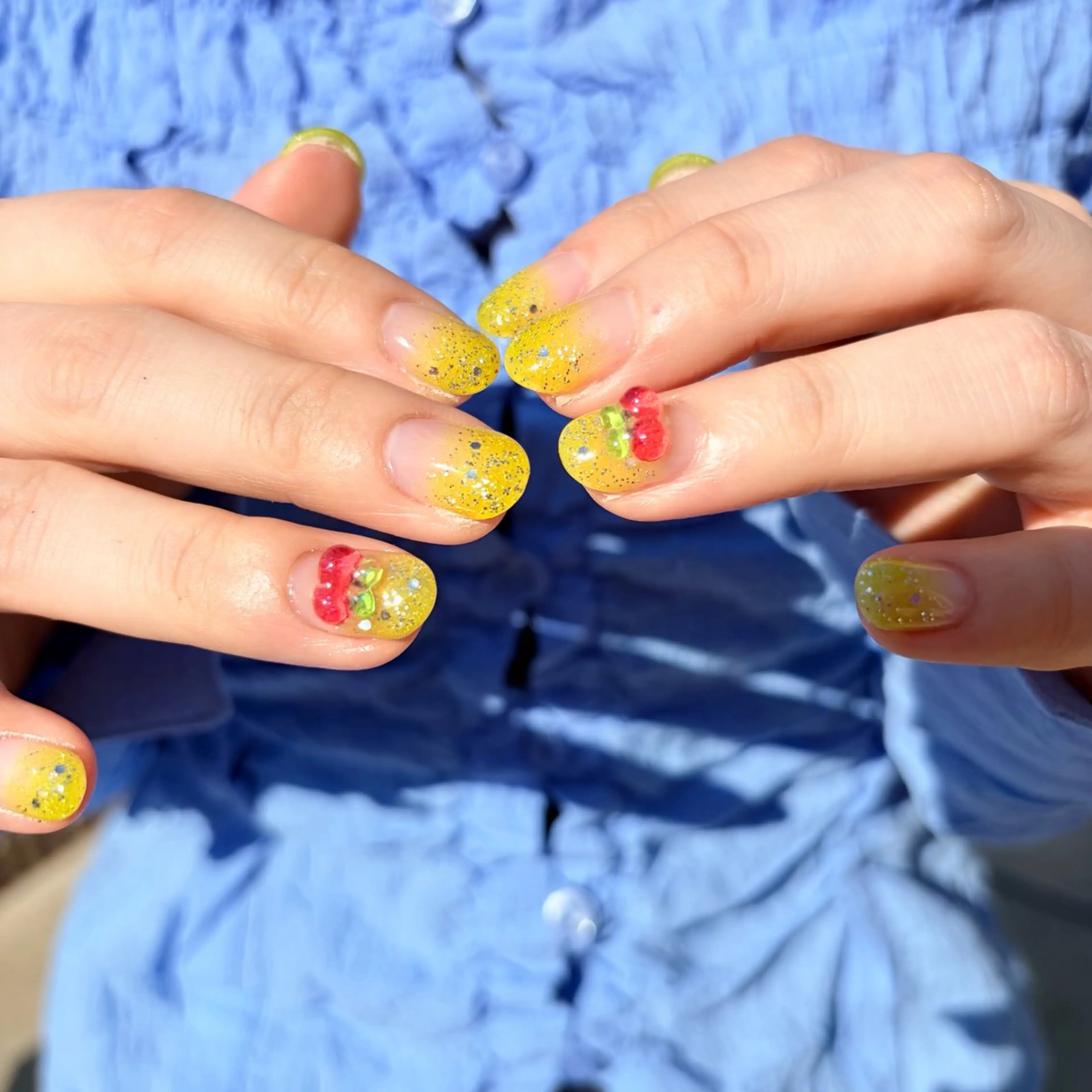 ネイル ハンドネイル Sea  nail by emaのネイルデザイン