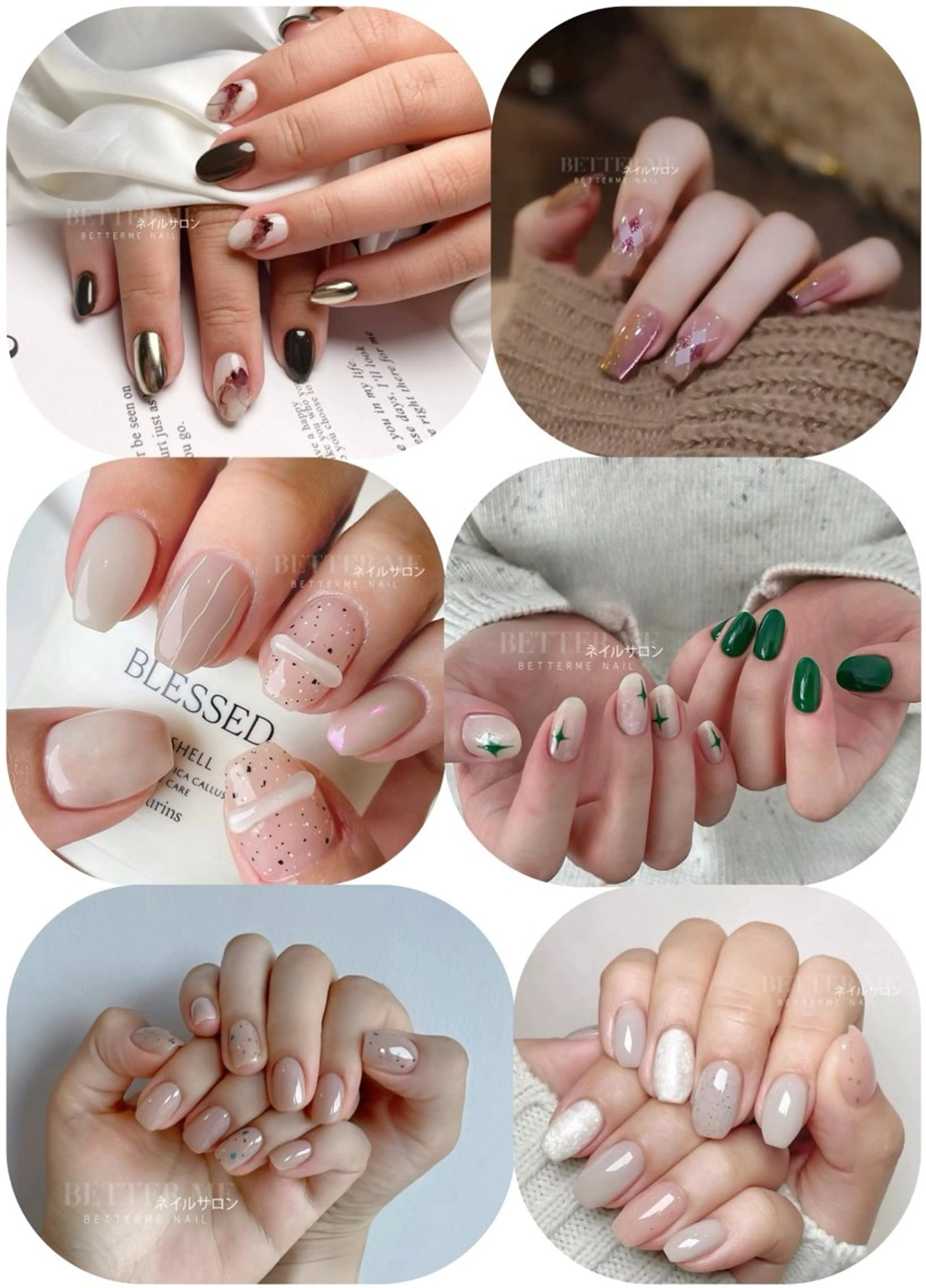 ネイル ハンドネイル BETTER ME ネイルサロン池田公園のネイルデザイン