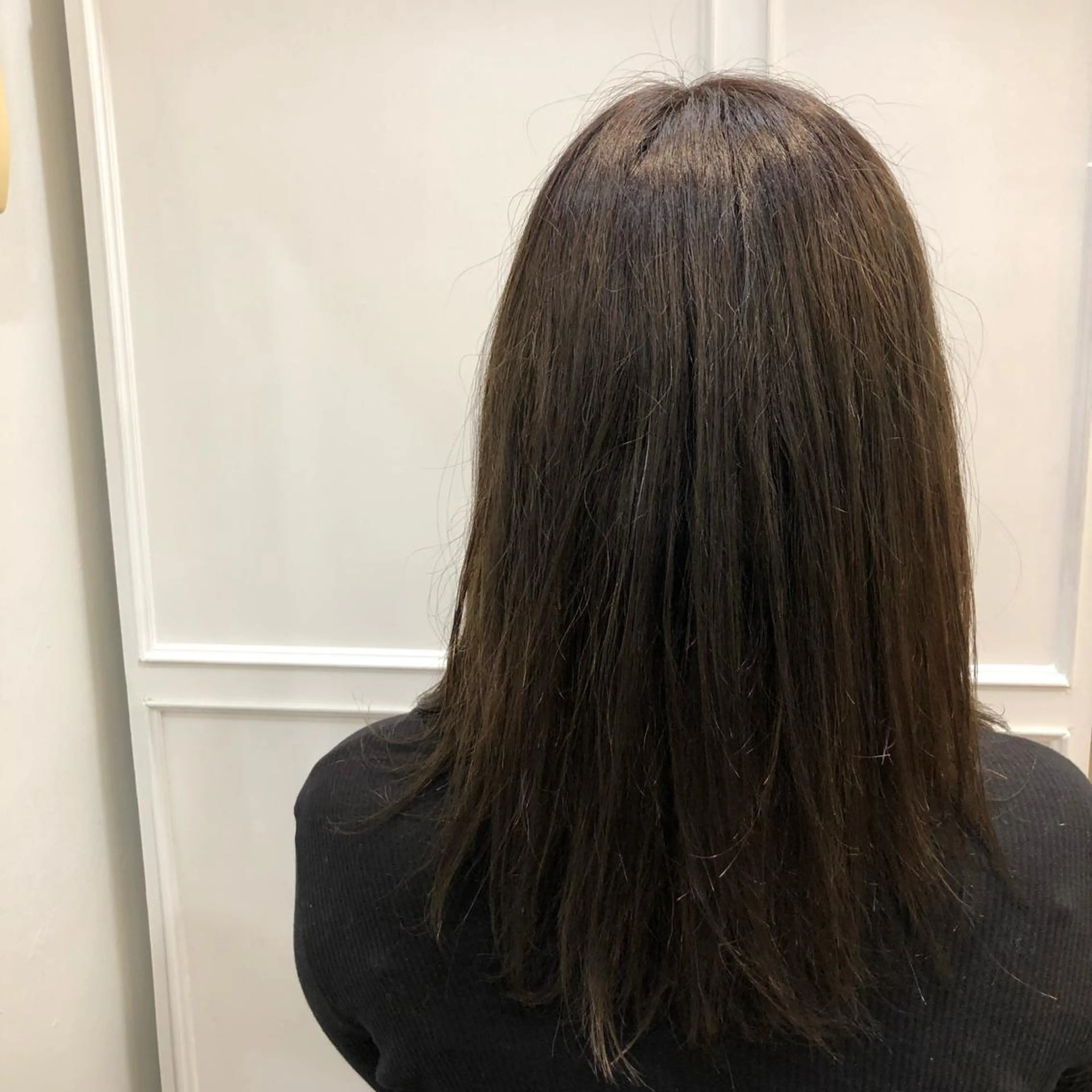 ミディアム カラー アクアカラー ベージュカラー 畠山 渚のヘアスタイル