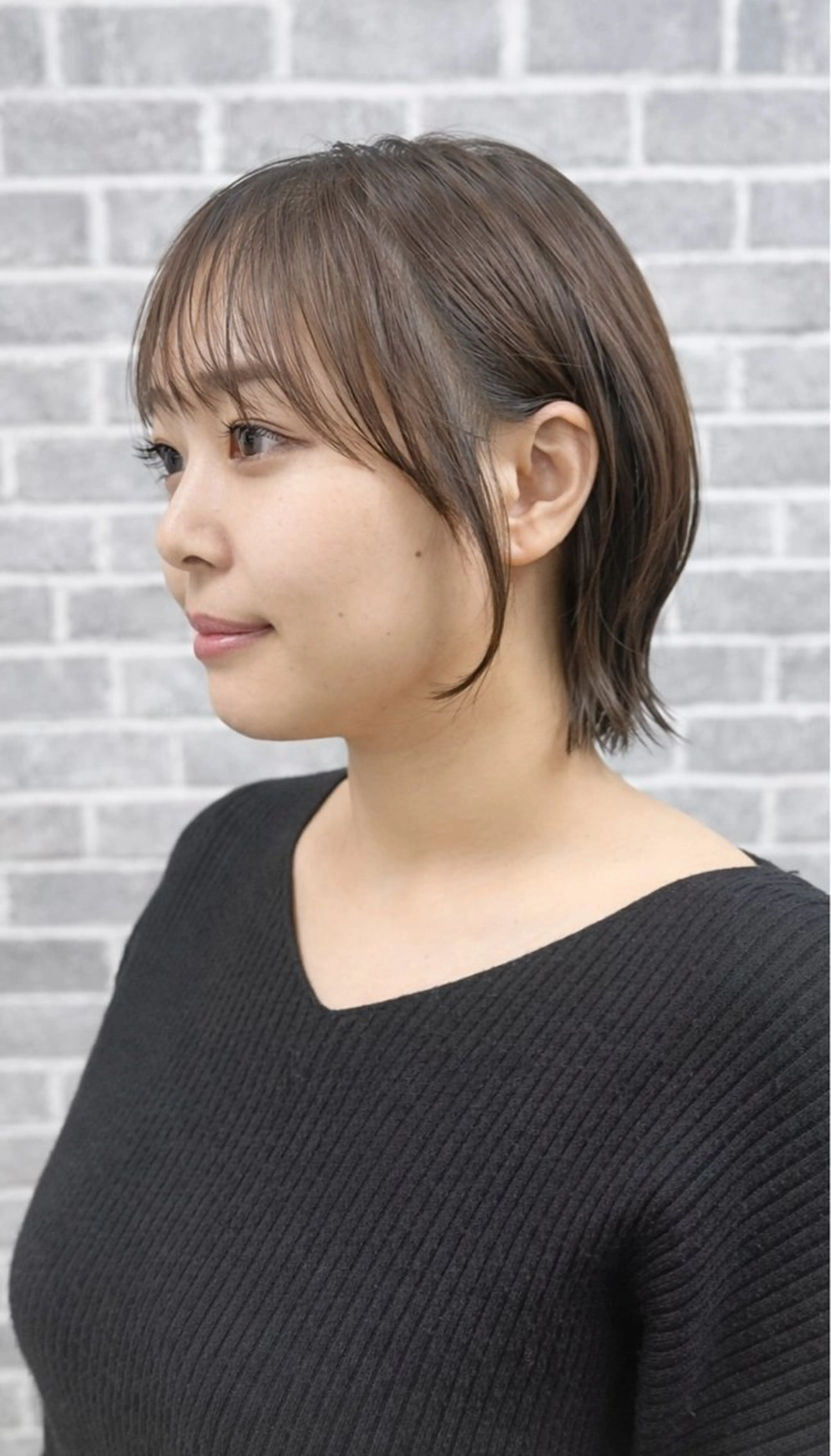 ショート ボブレイヤー ボブ レイヤーカット カット トリートメント Noy所属・Noyヨシモト ヒロトのヘアスタイル