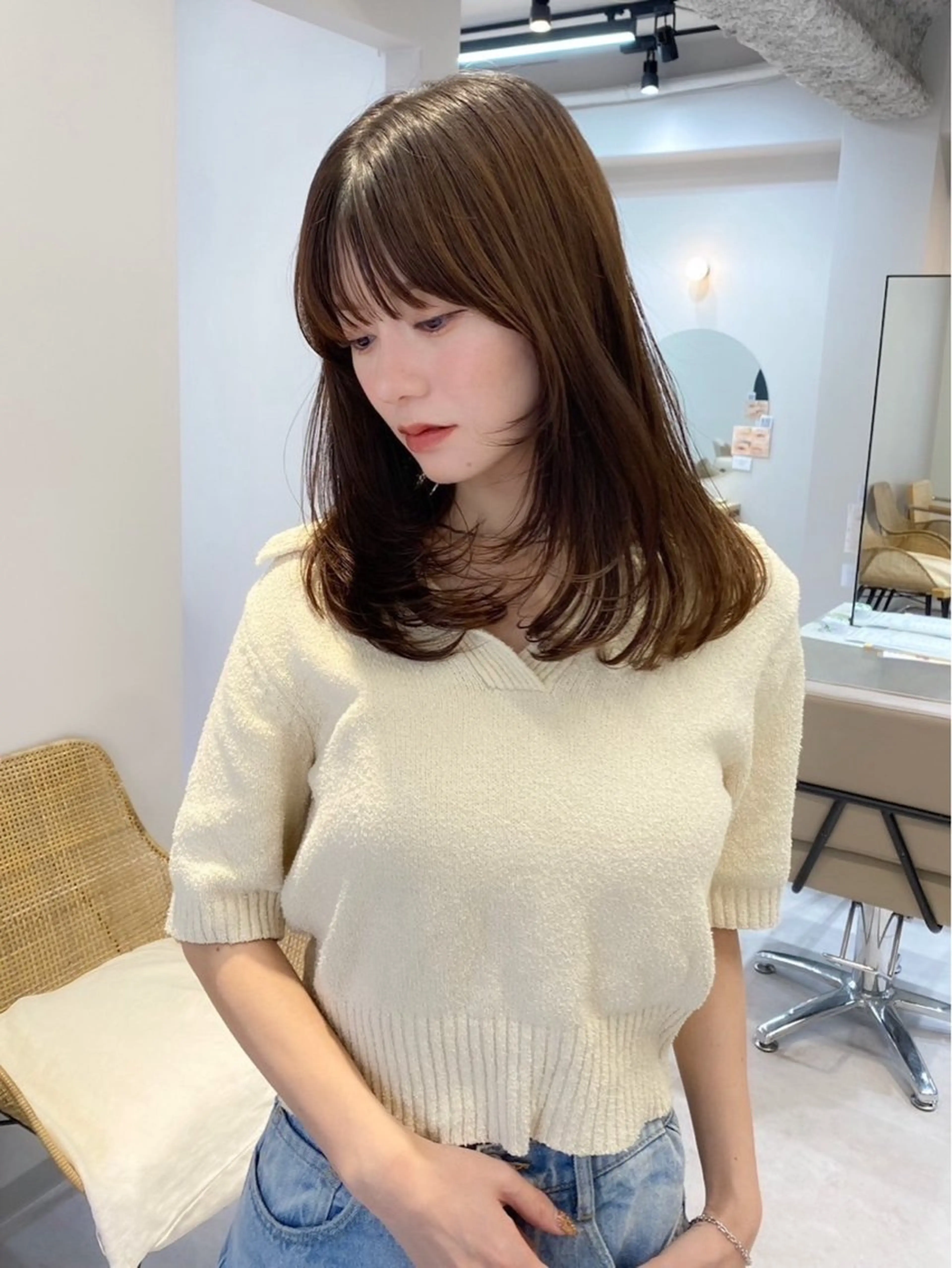 セミロング 🍀立川/艶髪/レイ ヤーmihiro🍀のヘアスタイル