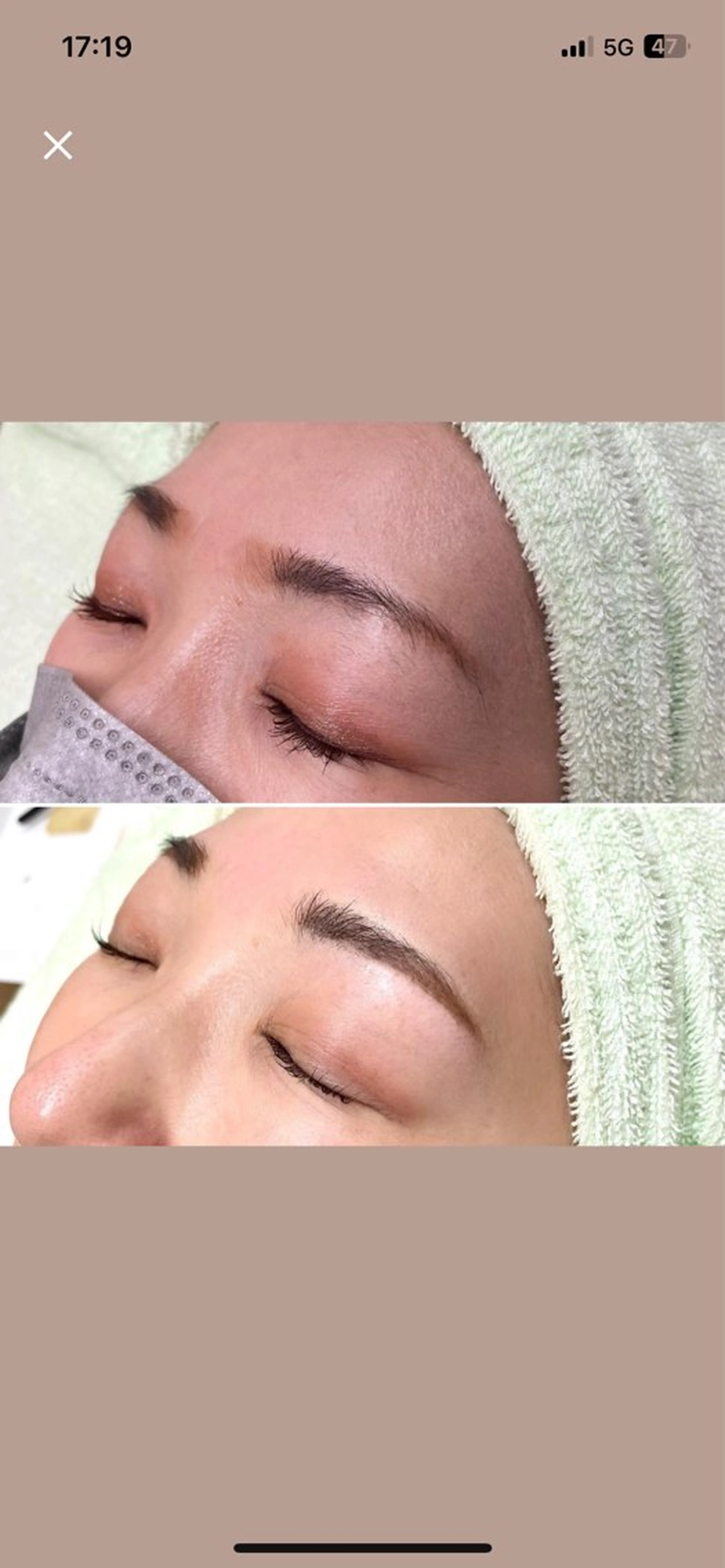 アイブロウ 眉毛ワックス脱毛 ワックス脱毛 スタジオAZ所属・jasmine yamashitaのマツエク・マツパデザイン