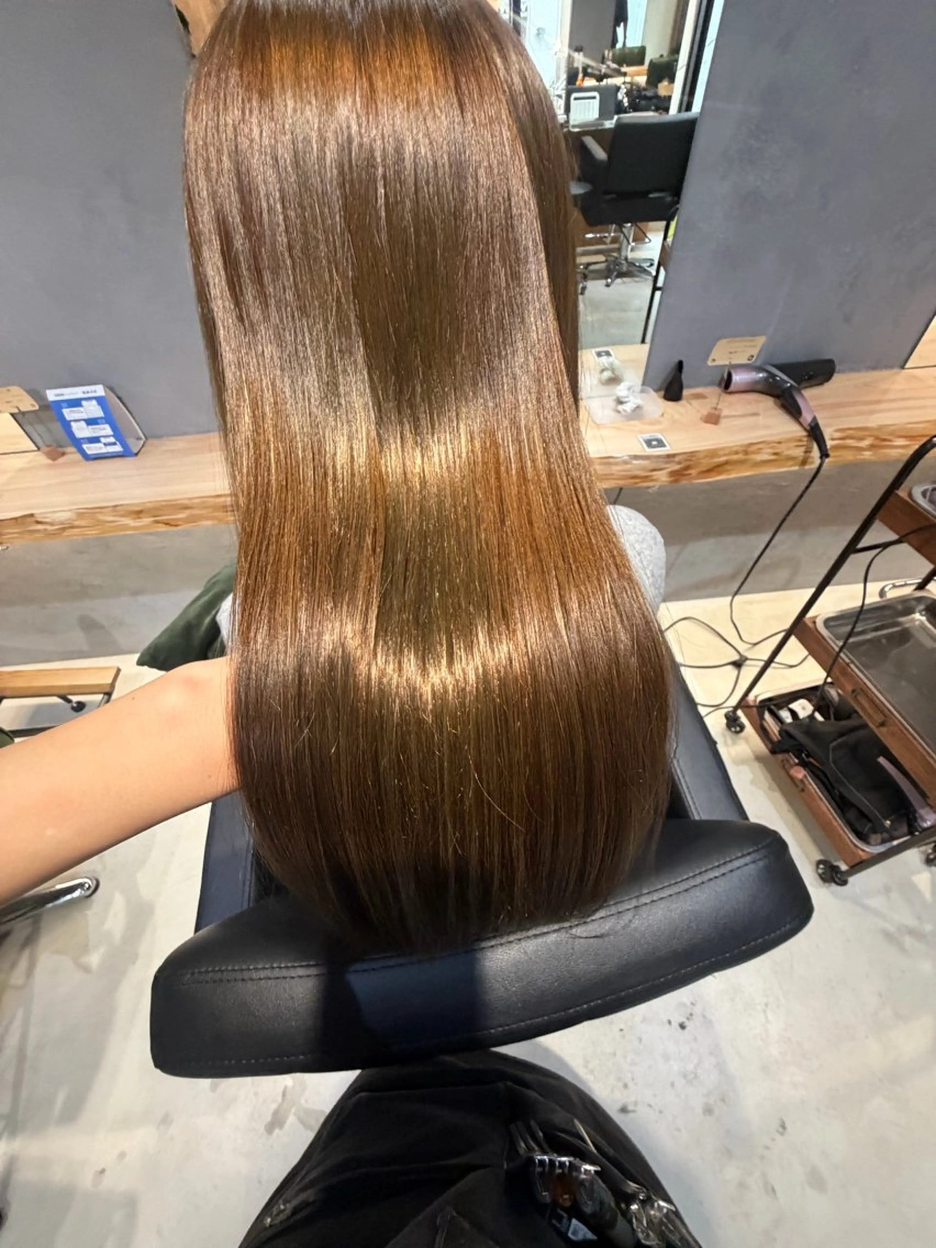ロング カラー ブラウンカラー オリーブブラウン ヘアカラー サエ💎横浜 カラーモデル募集中のヘアスタイル