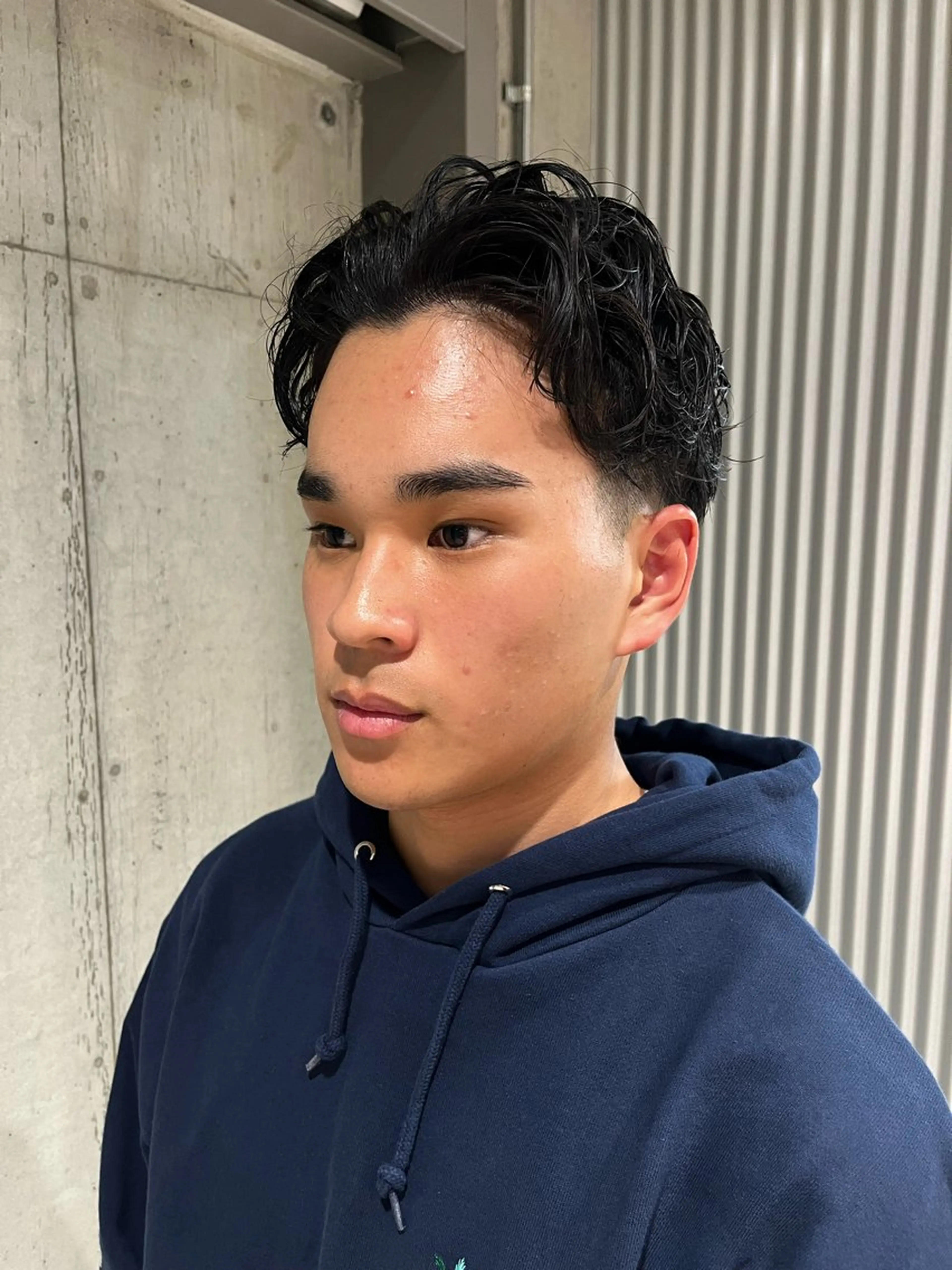 パーマ メンズ カット パーマ トリートメント ボブ×透明感カラー 特化・リクト💥のヘアスタイル