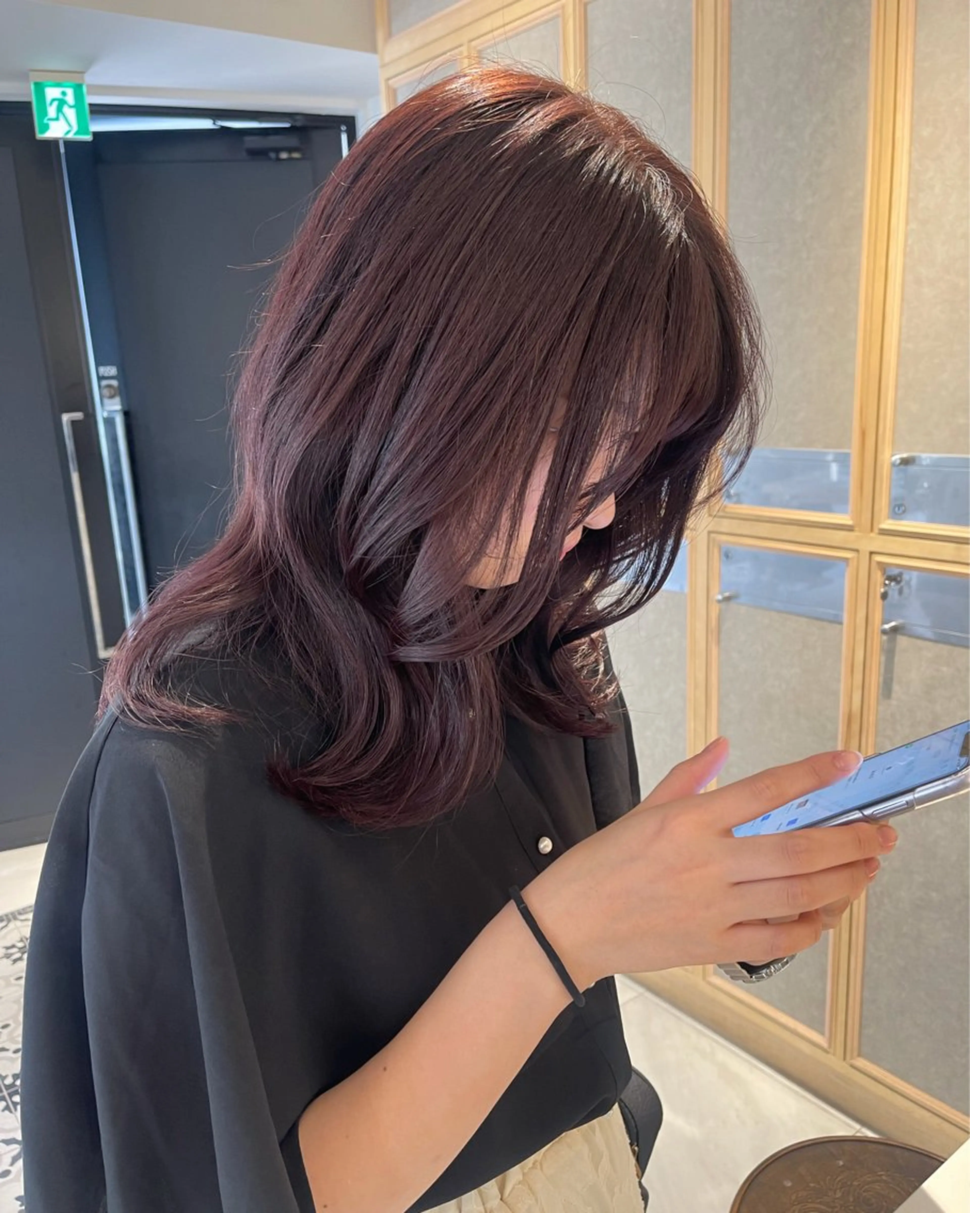 ミディアム カラー ラベンダーカラー ラベンダー/レイヤー スタイル🤎mamiのヘアスタイル