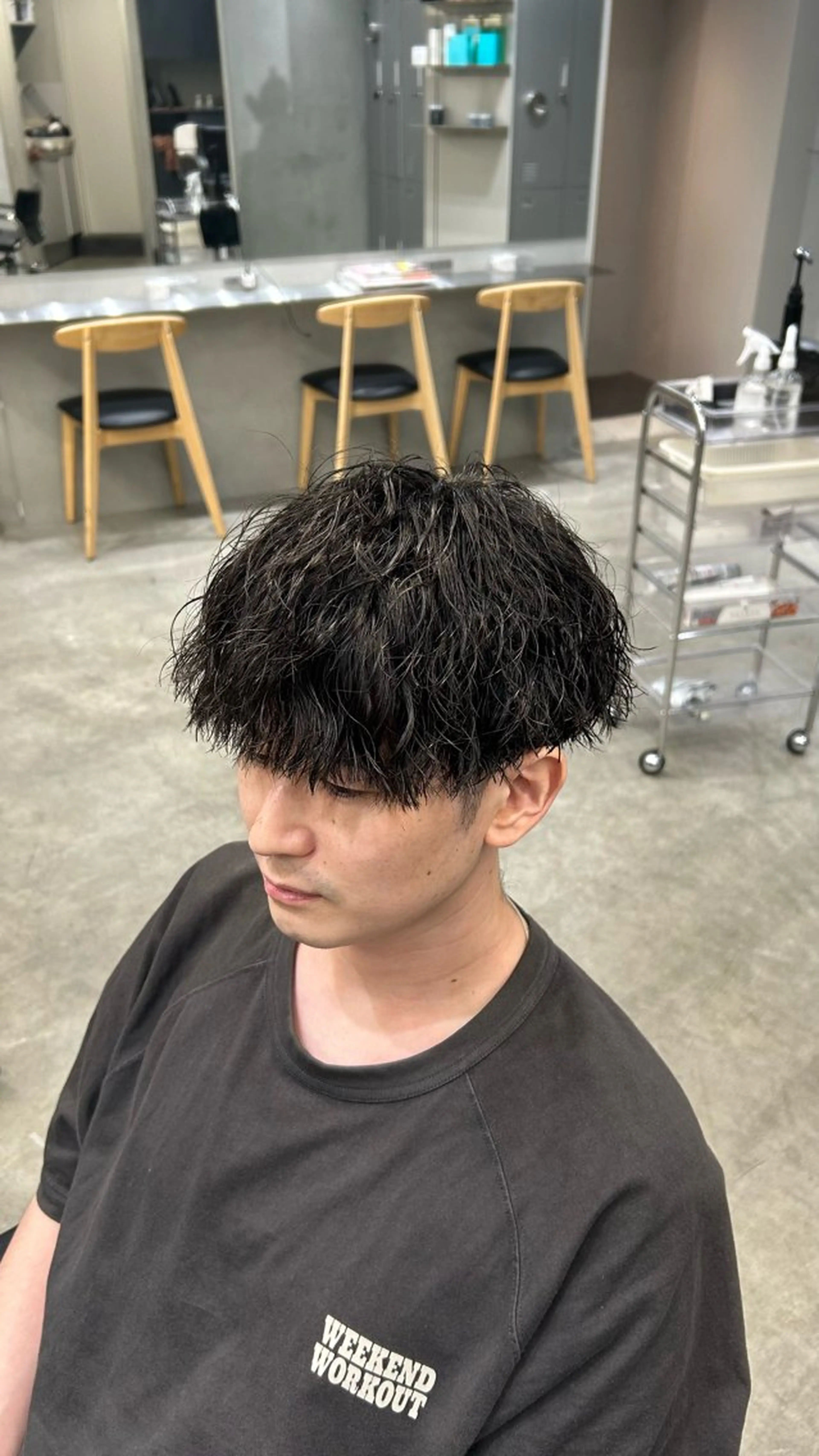 パーマ メンズ 藤平海音/fifth PARKのヘアスタイル