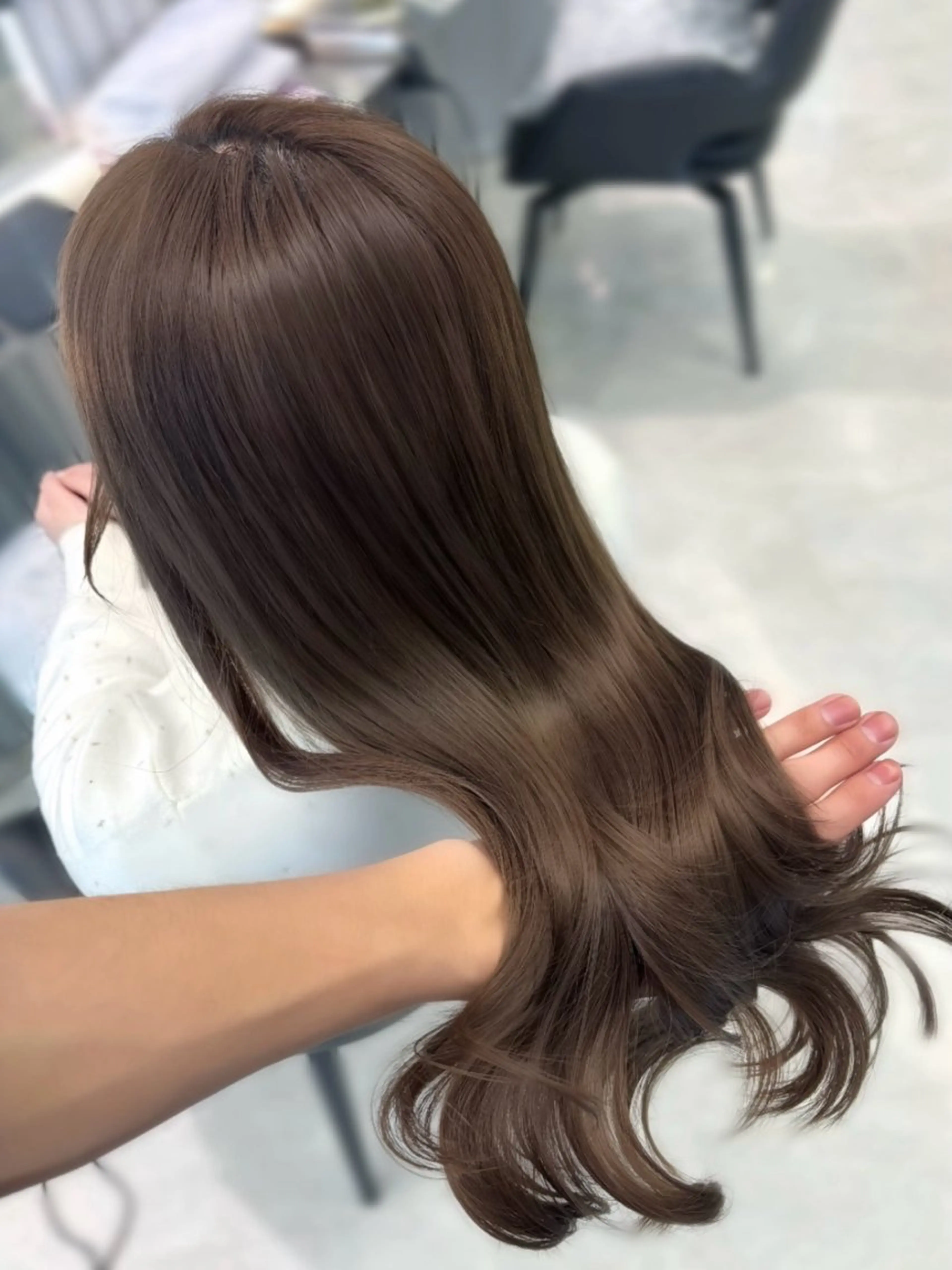 ロング カラー ヘアカラー 名古屋/中顔面短縮 ✨/小顔ハイレイヤーのヘアスタイル