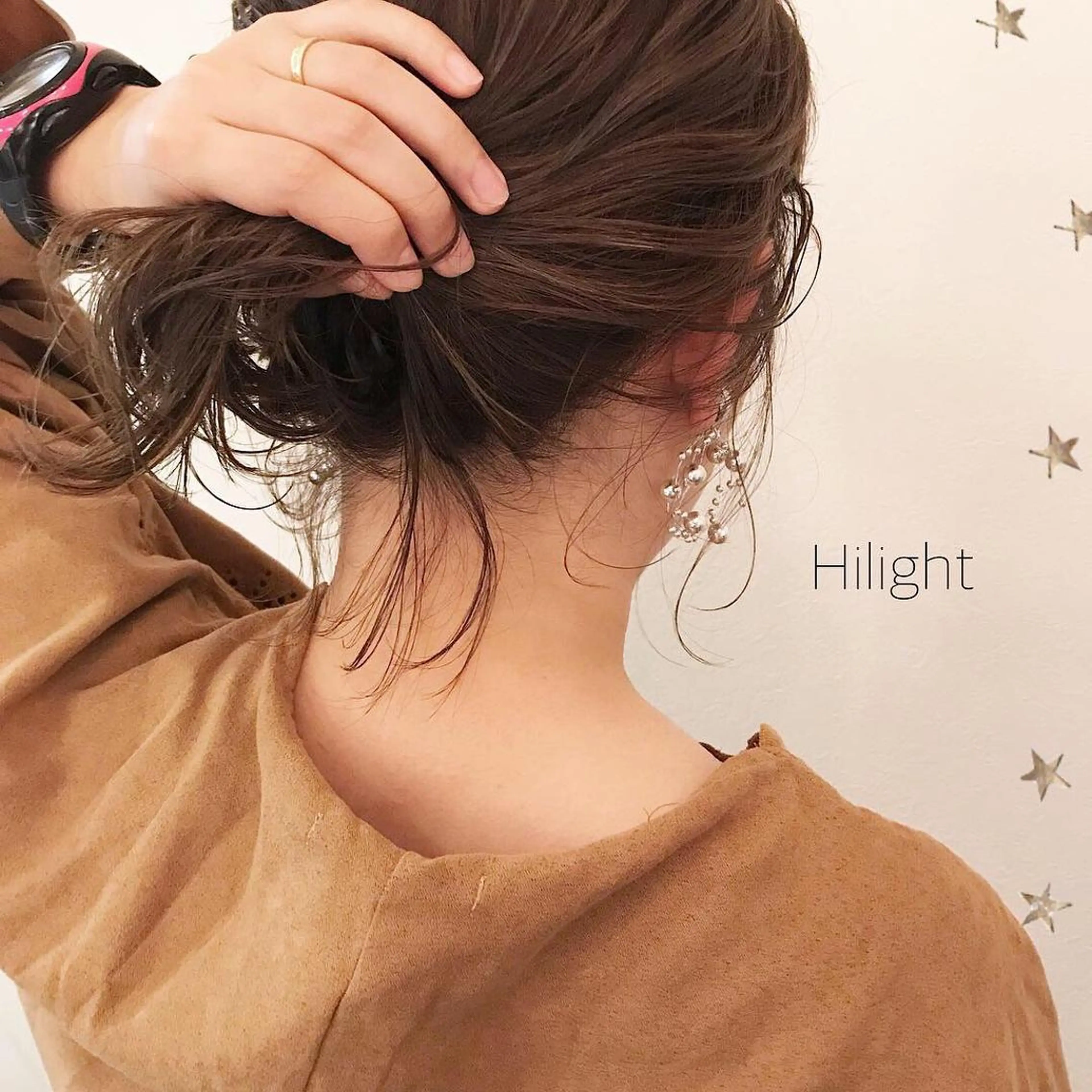 ミディアム カラー 市川 千夏のヘアスタイル