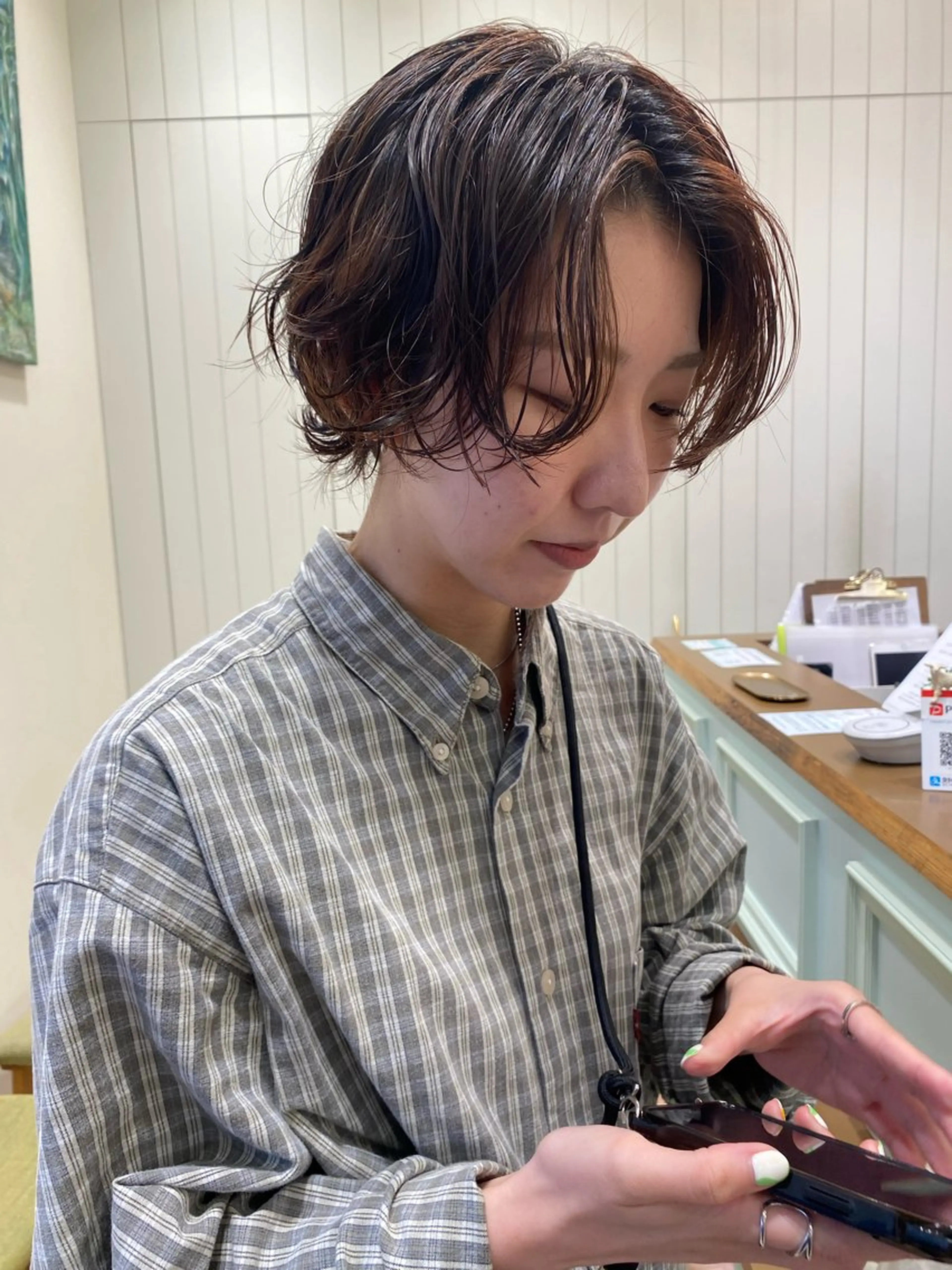 パーマ カット パーマ ヘッドスパ ayaka #パーマ#アレンジのヘアスタイル