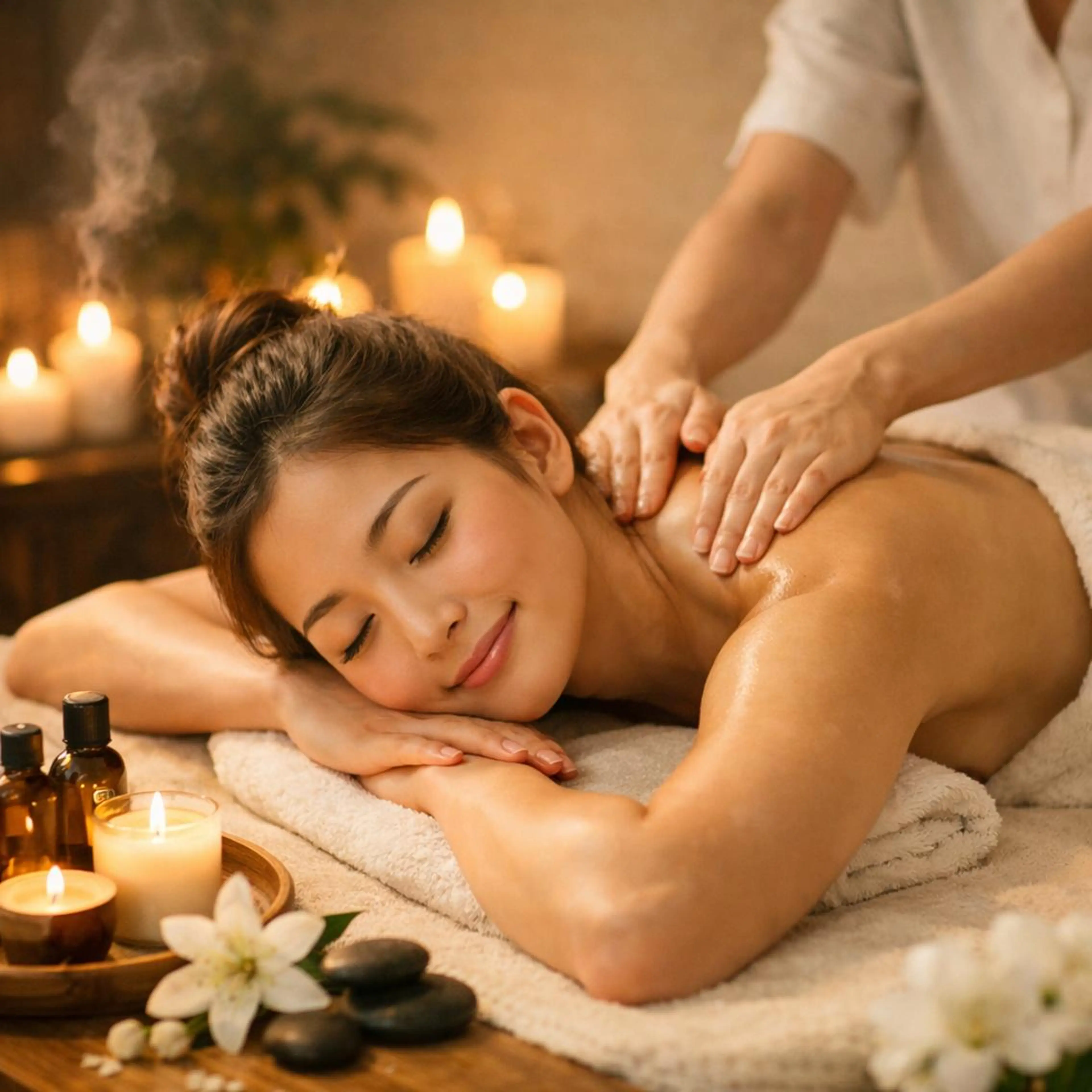 【資格保有スタッフ施術✨極上癒し🕊️✨全身とろけるリラックス💖】全身アロマリンパ60分＋ヘッド20分💎の写真