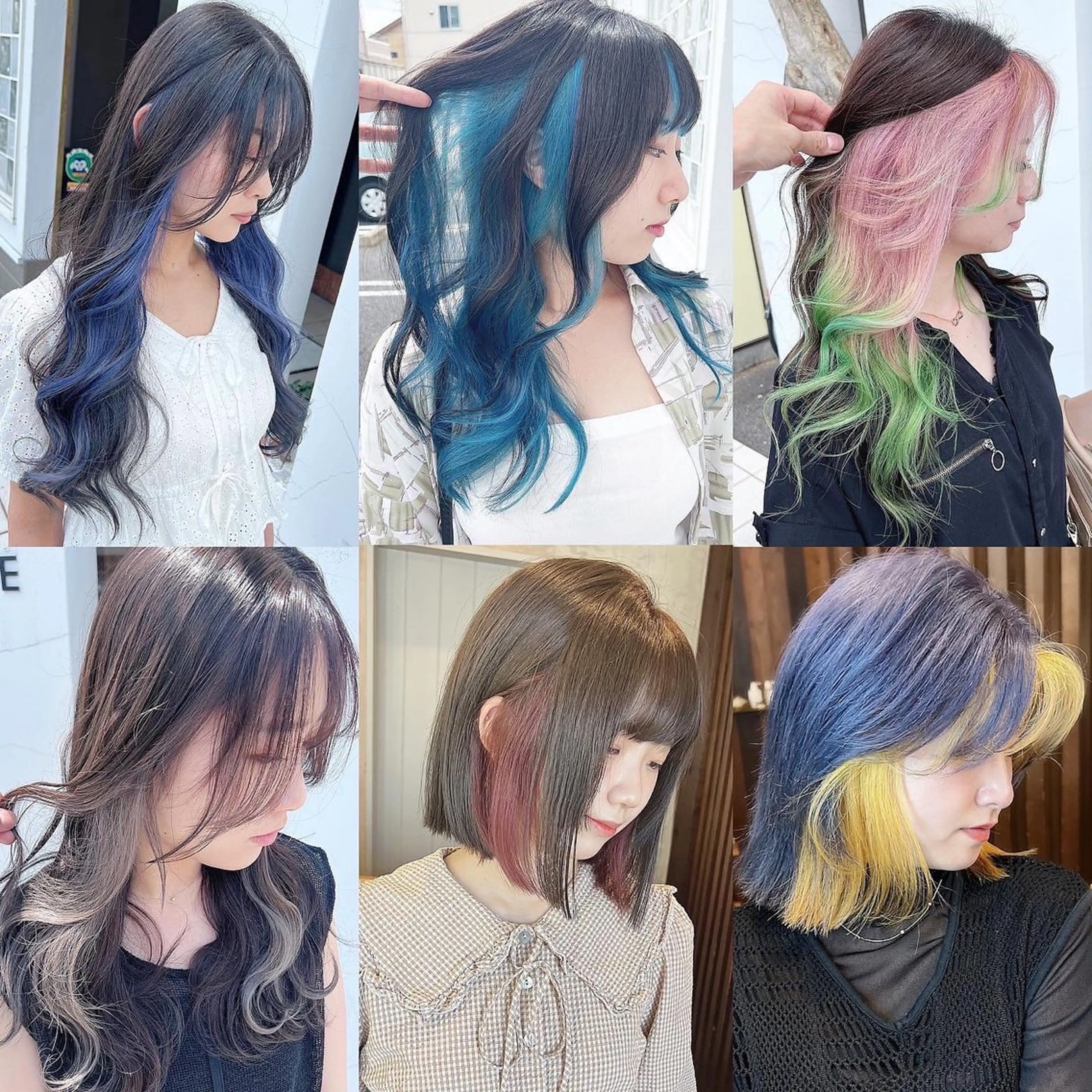 セミロング カラー 具志 正太のヘアスタイル