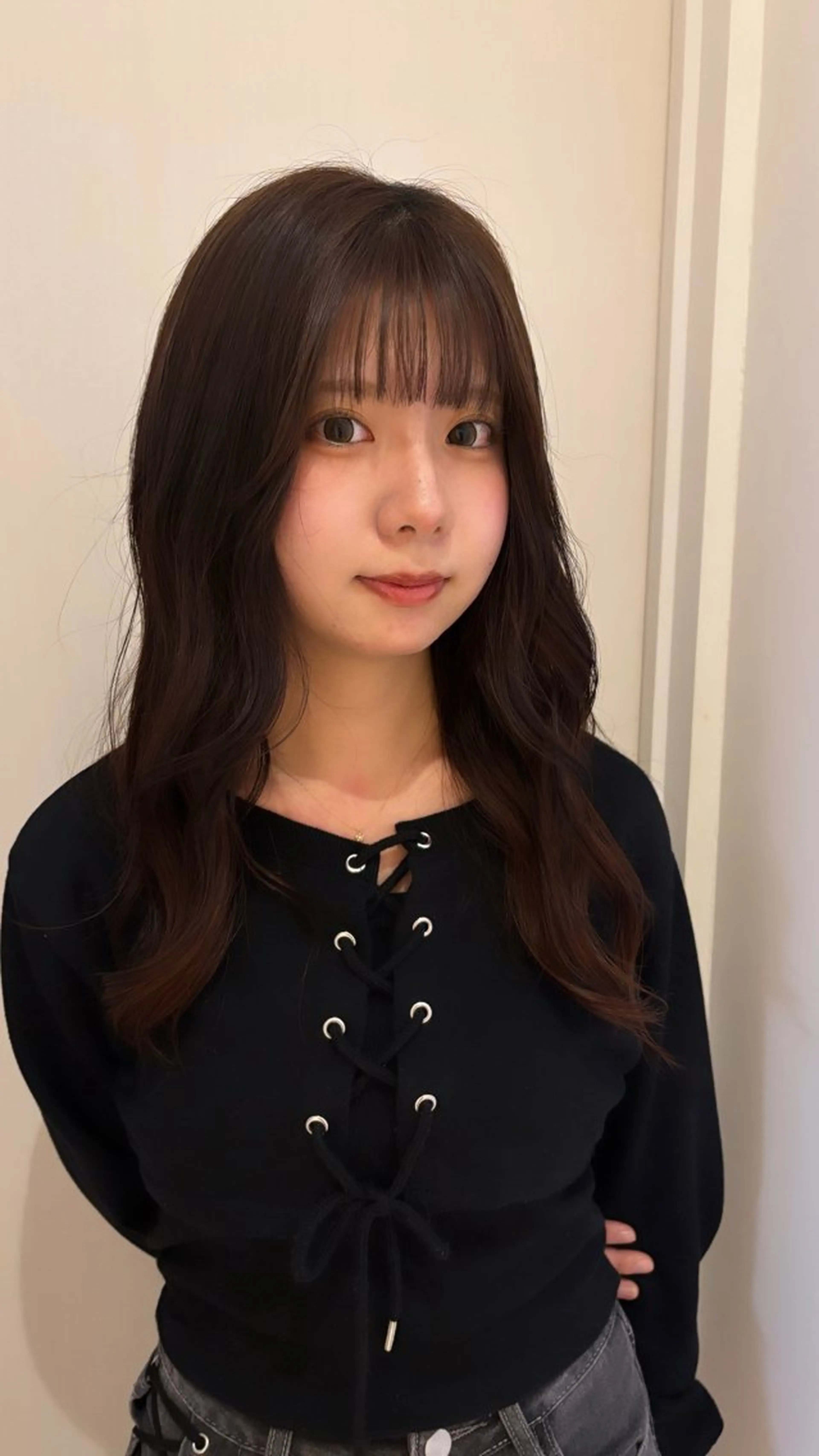 ロング カット ヘアカラー トリートメント みぞぐち じゅりのヘアスタイル