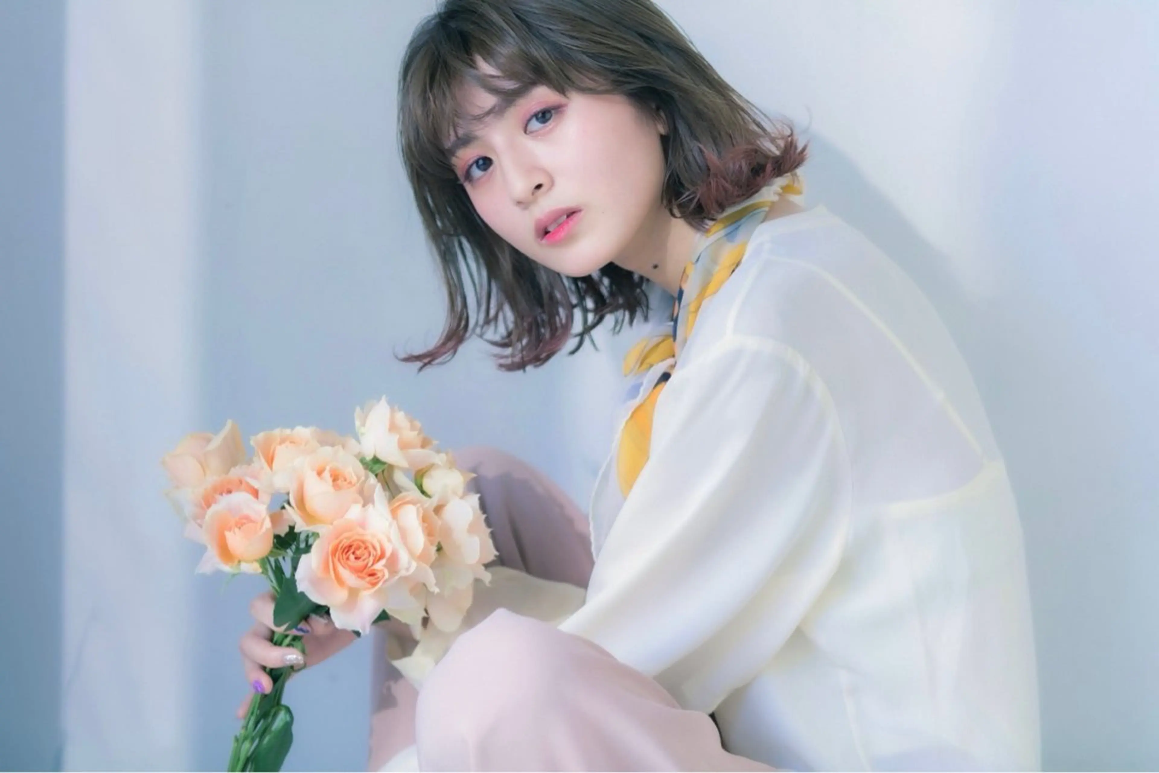 ミディアム 🪻花屋併設🪻秀島 有紀のヘアスタイル