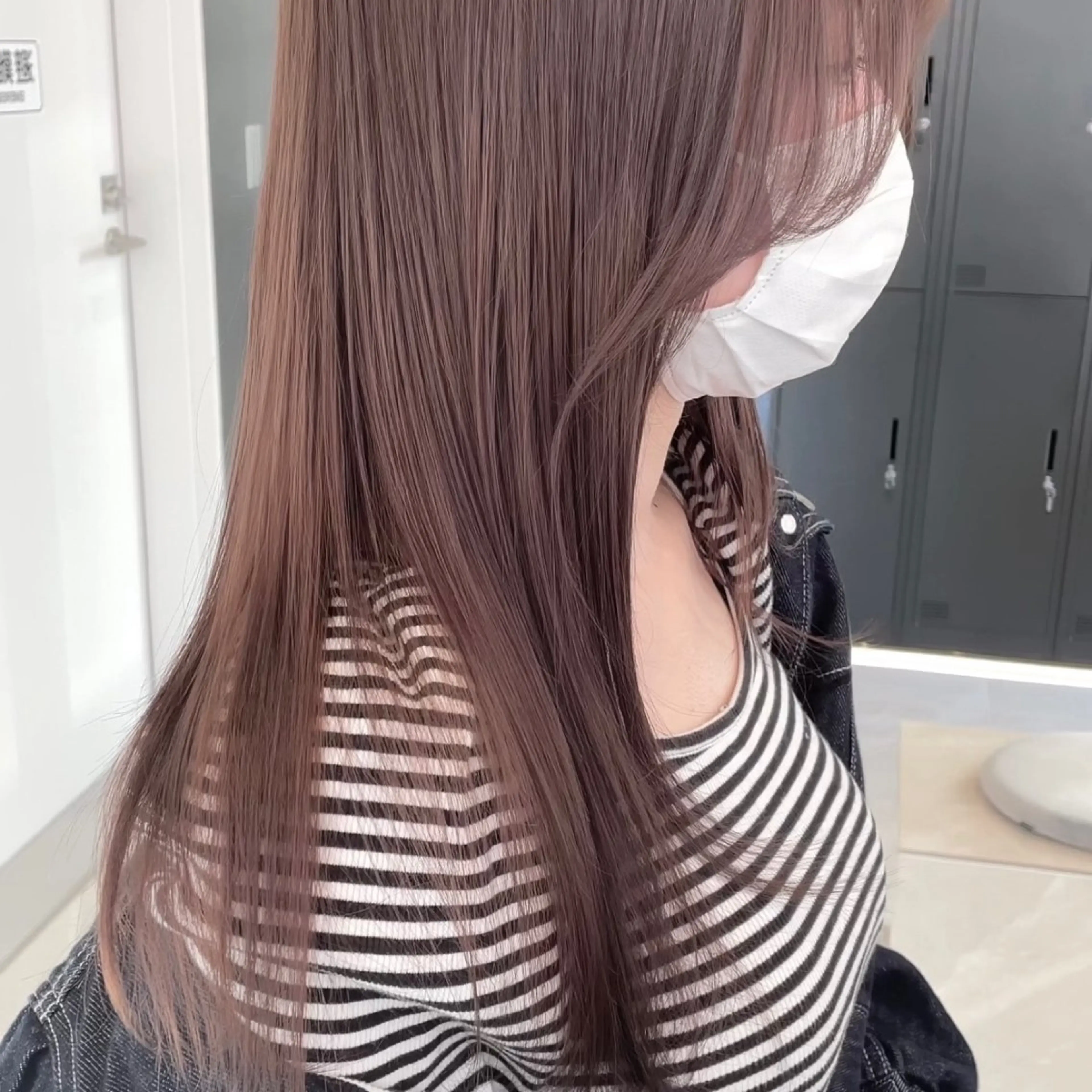 ロング カラー ヘアアレンジ ブリーチ 透明感カラー 新宿/顔周りカット/ レイヤー/がっきーのヘアスタイル