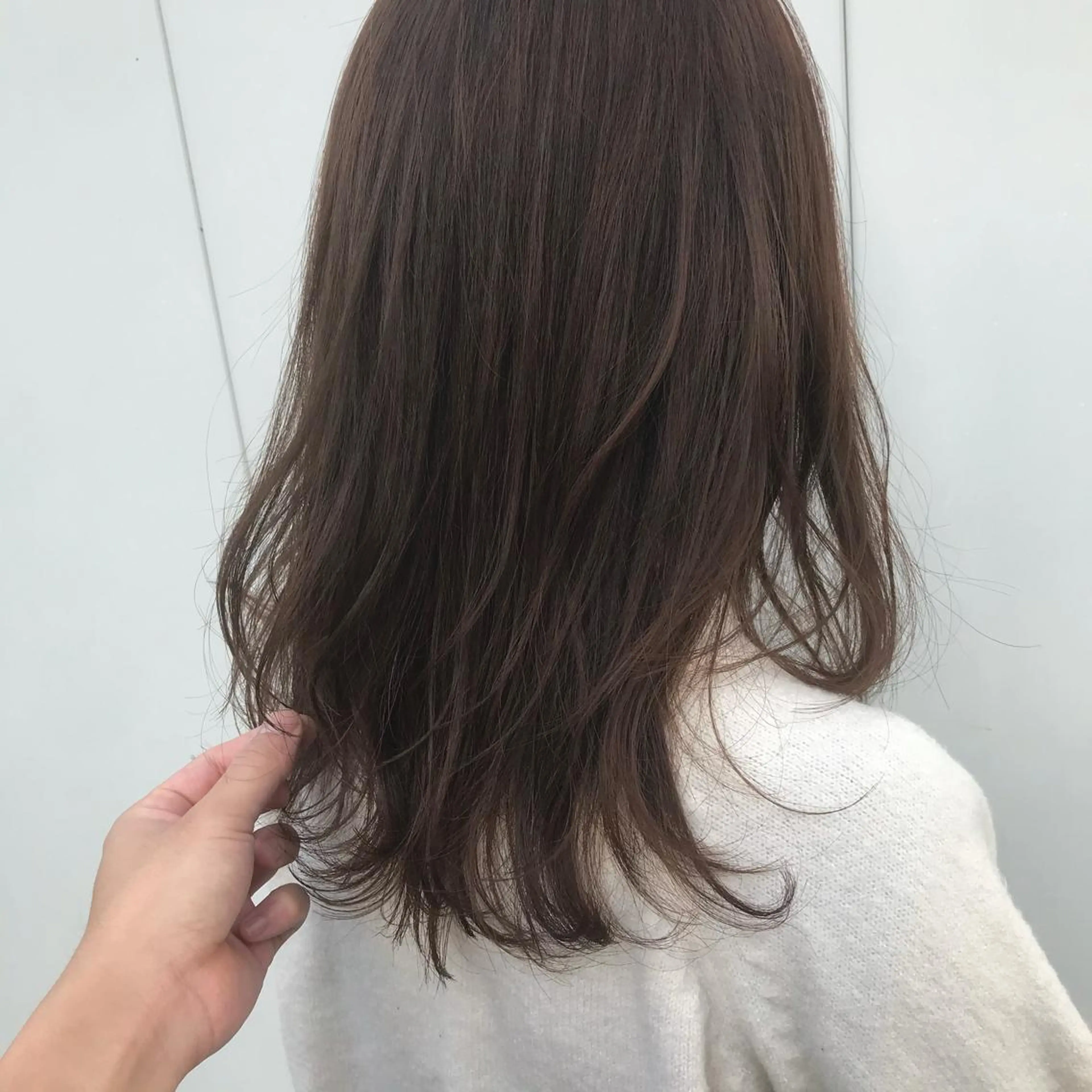 セミロング カット ヘアカラー トリートメント イメチェンカット✂️ 錦糸町佐藤店長のヘアスタイル