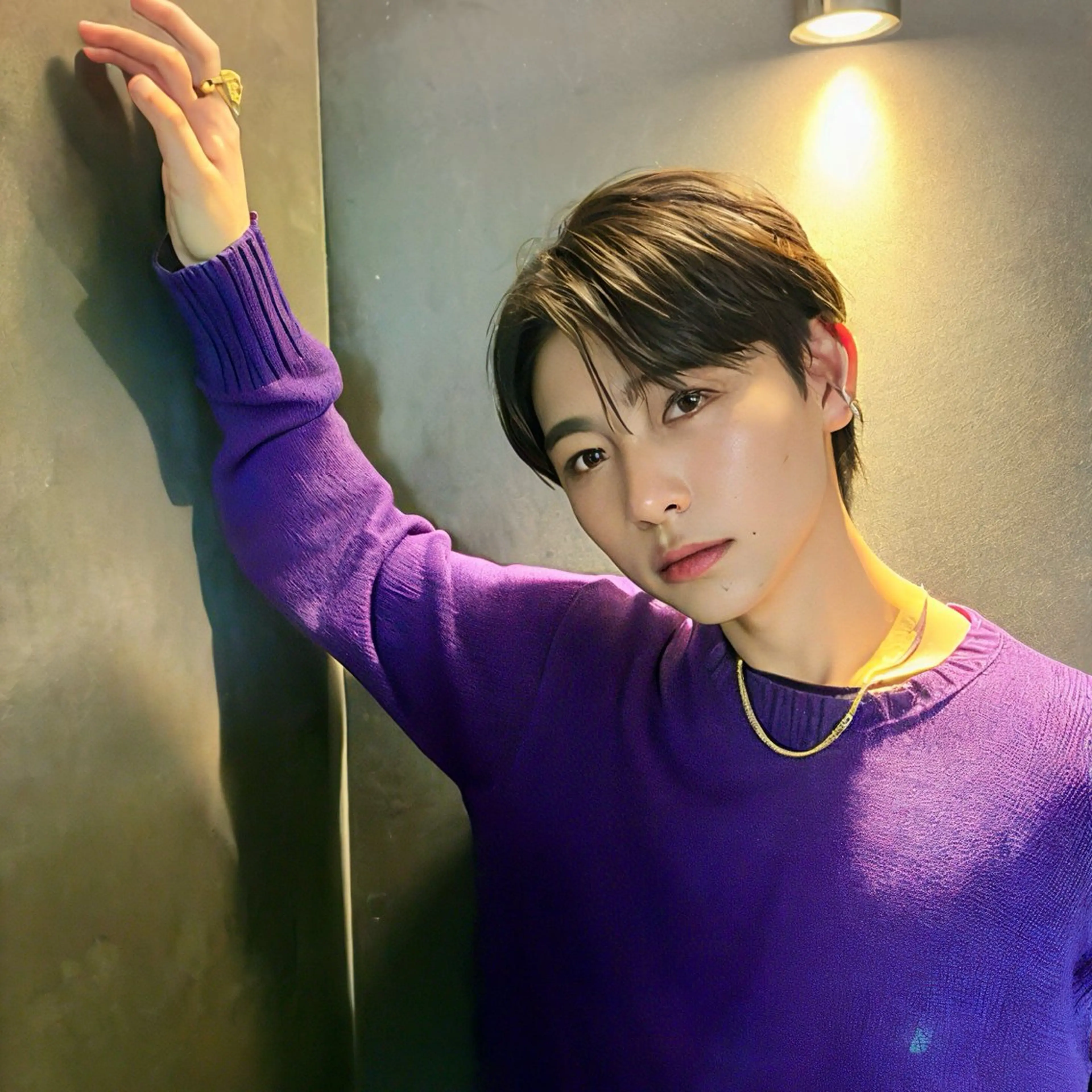 ショート ウルフカット 曲がる縮毛矯正 センターパート/翼のヘアスタイル