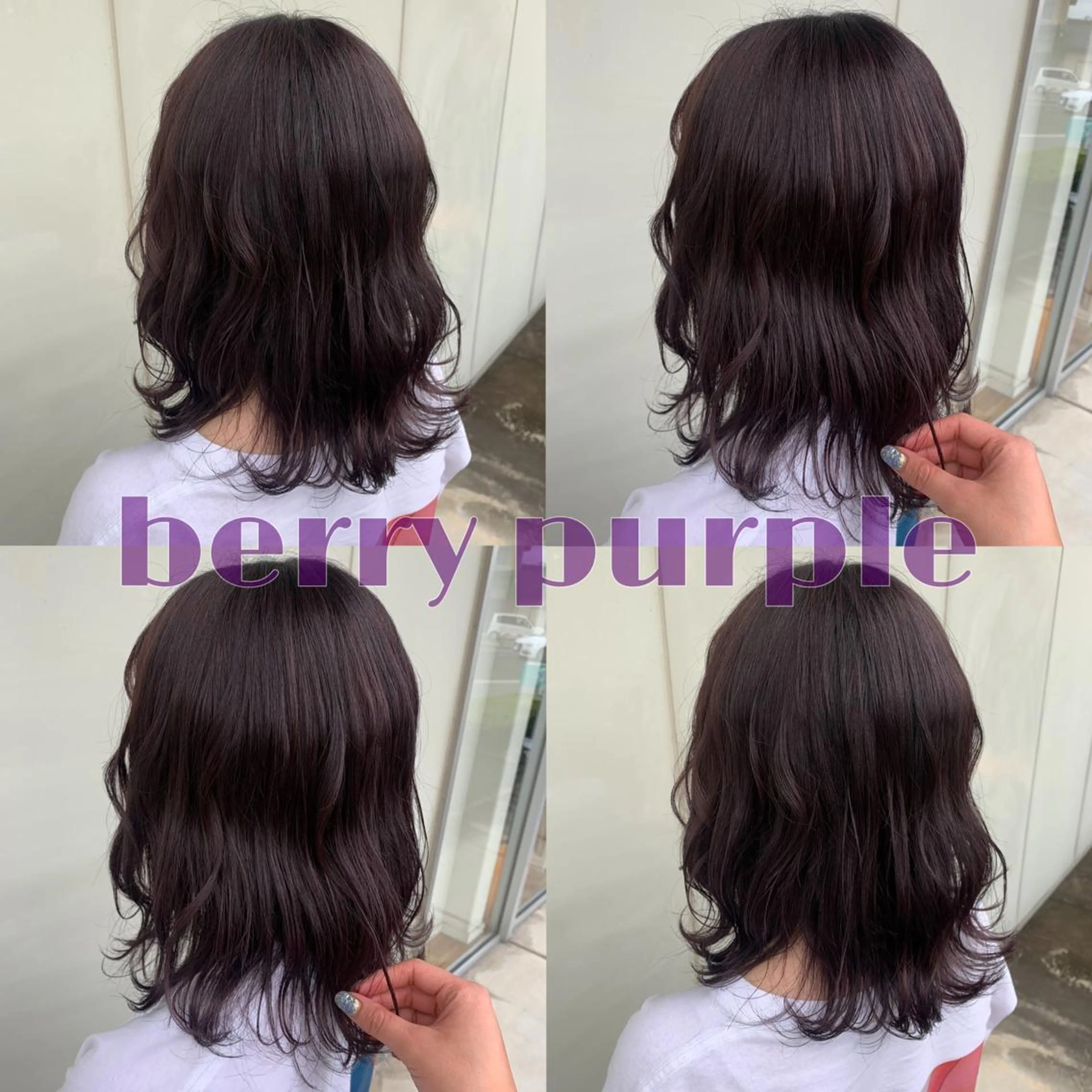 セミロング カラー 小澤 志穂のヘアスタイル