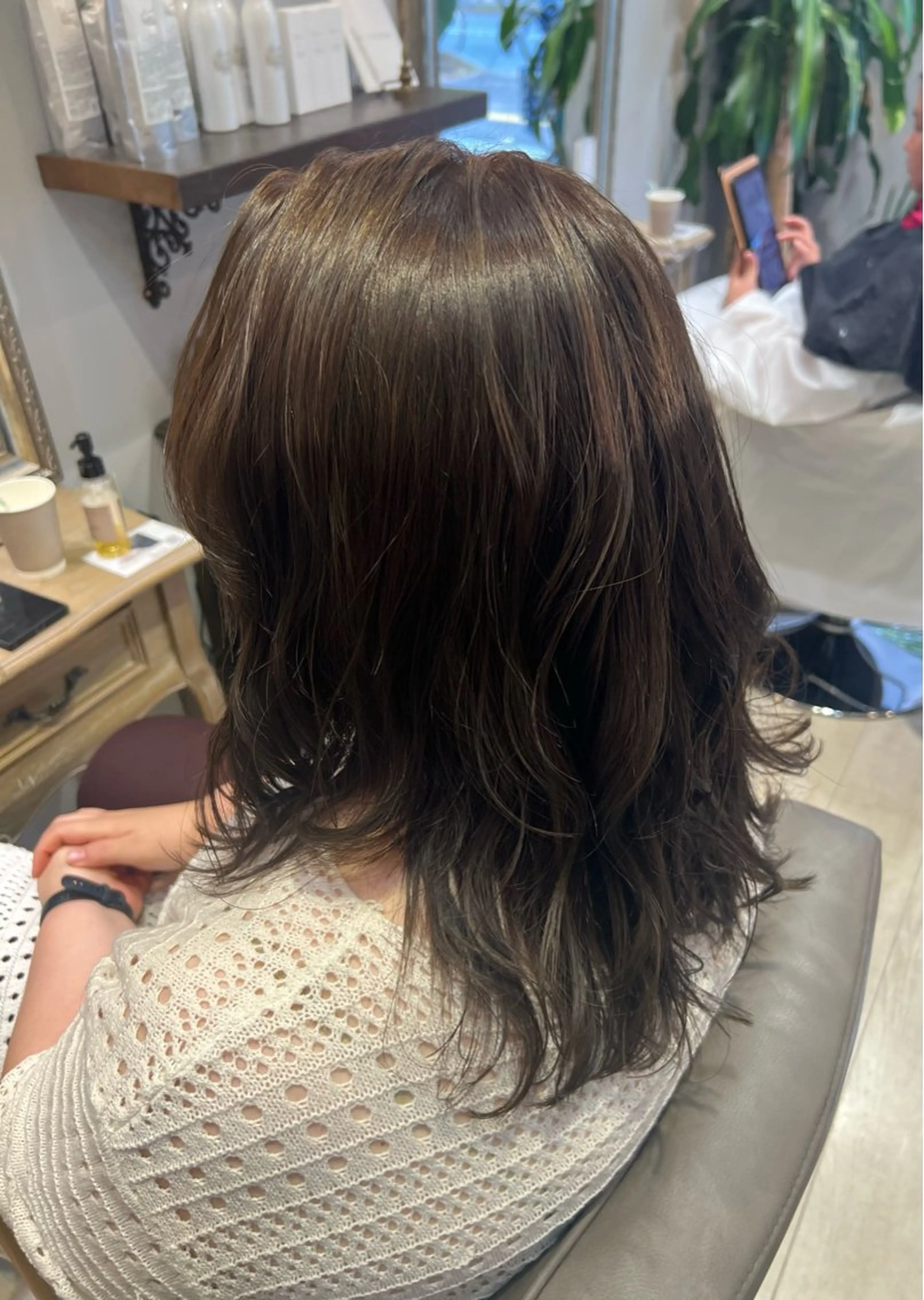 ロング カラー オリーブカラー ヘアカラー 透明感カラー 🫧ゆうしん/平尾のヘアスタイル