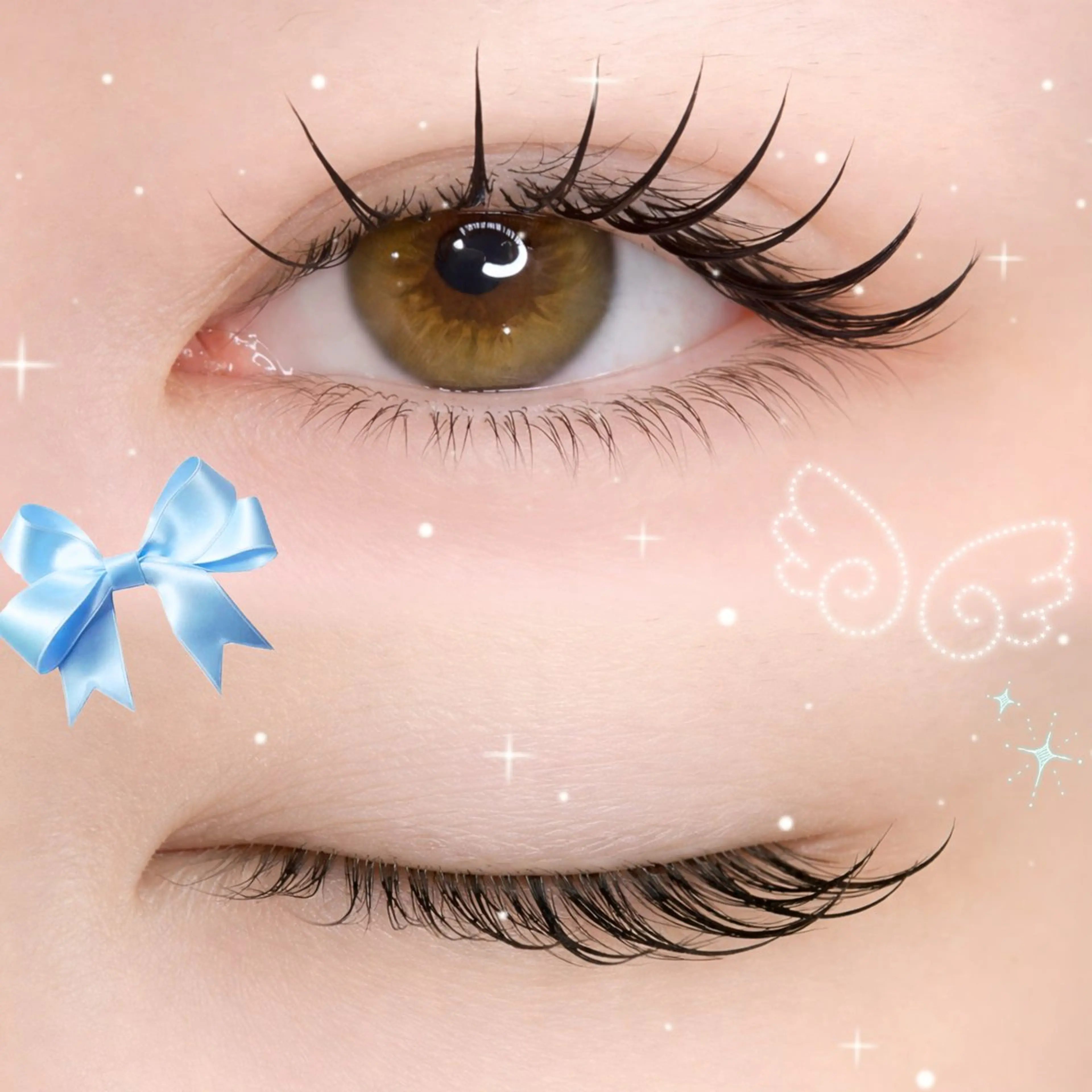 マツエク・マツパ パリジェンヌラッシュリフト 下まつげエクステ HINAKO 束感 🎀韓国風マツエクのマツエク・マツパデザイン