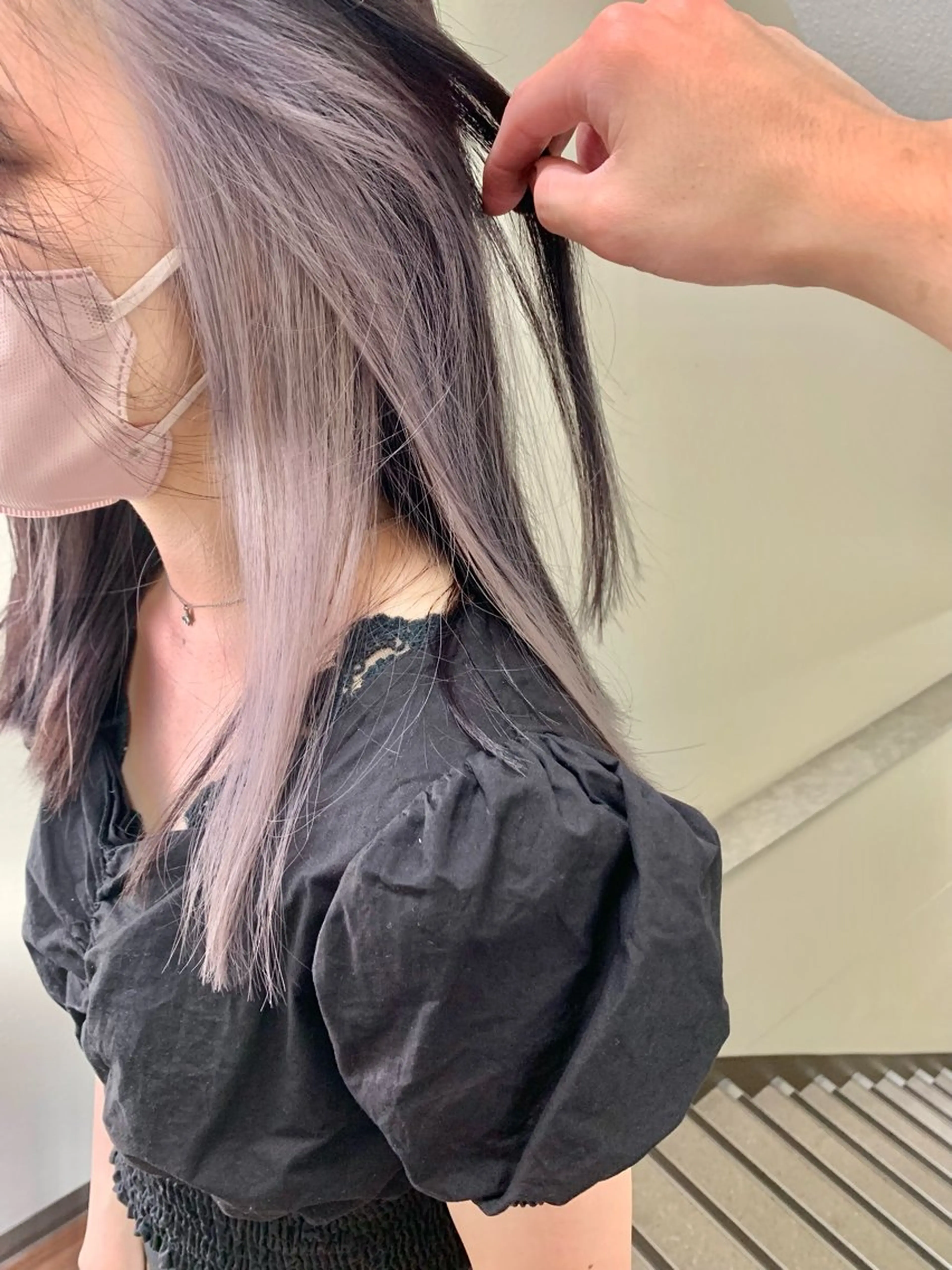 カラー カット ヘアカラー トリートメント 高槻No. 1レイヤ ーカット🇰🇷白石のヘアスタイル