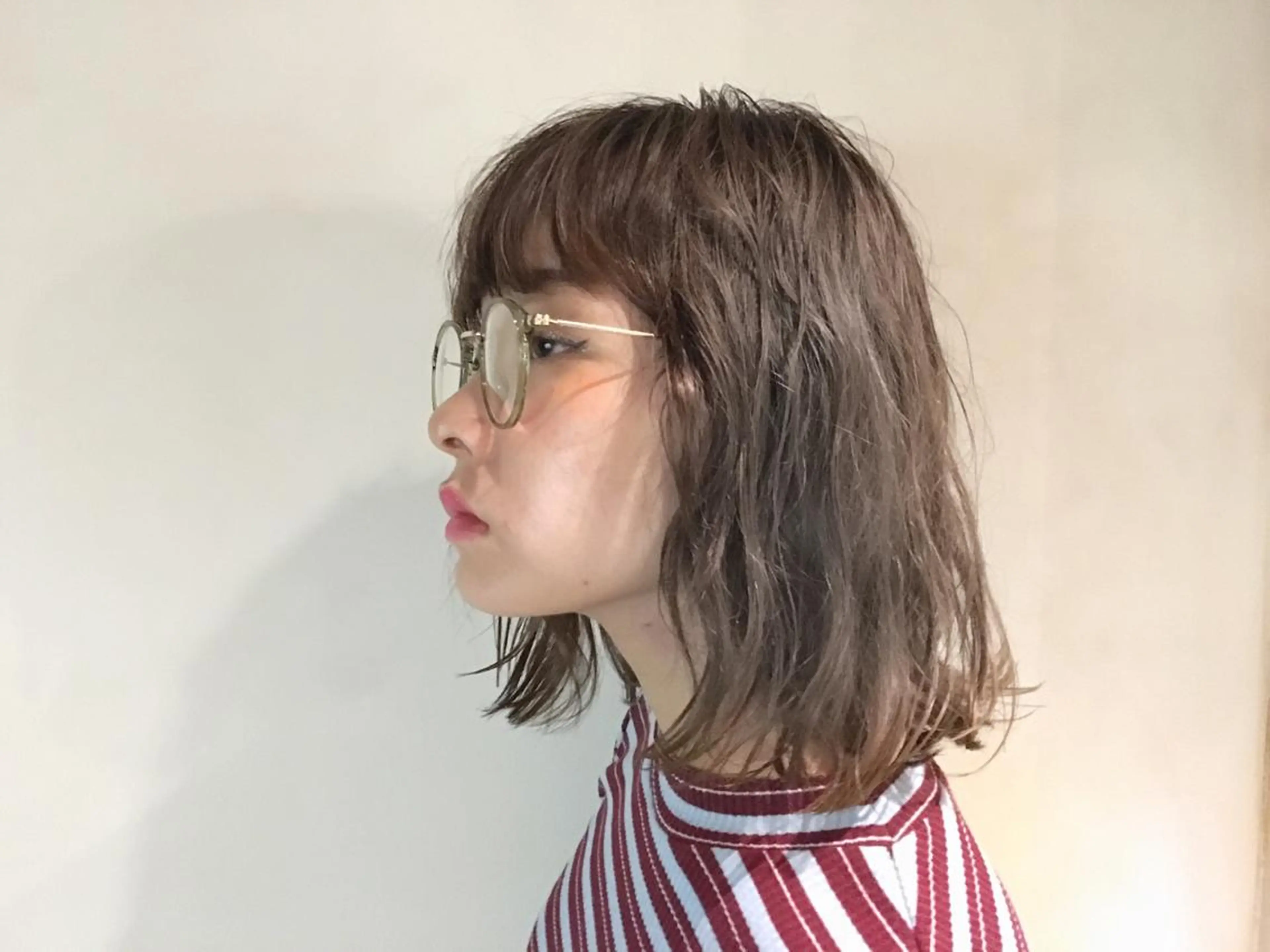 ミディアム カラー パーマ ヘアアレンジ グレージュ SUZUKI KEISUKEのヘアスタイル