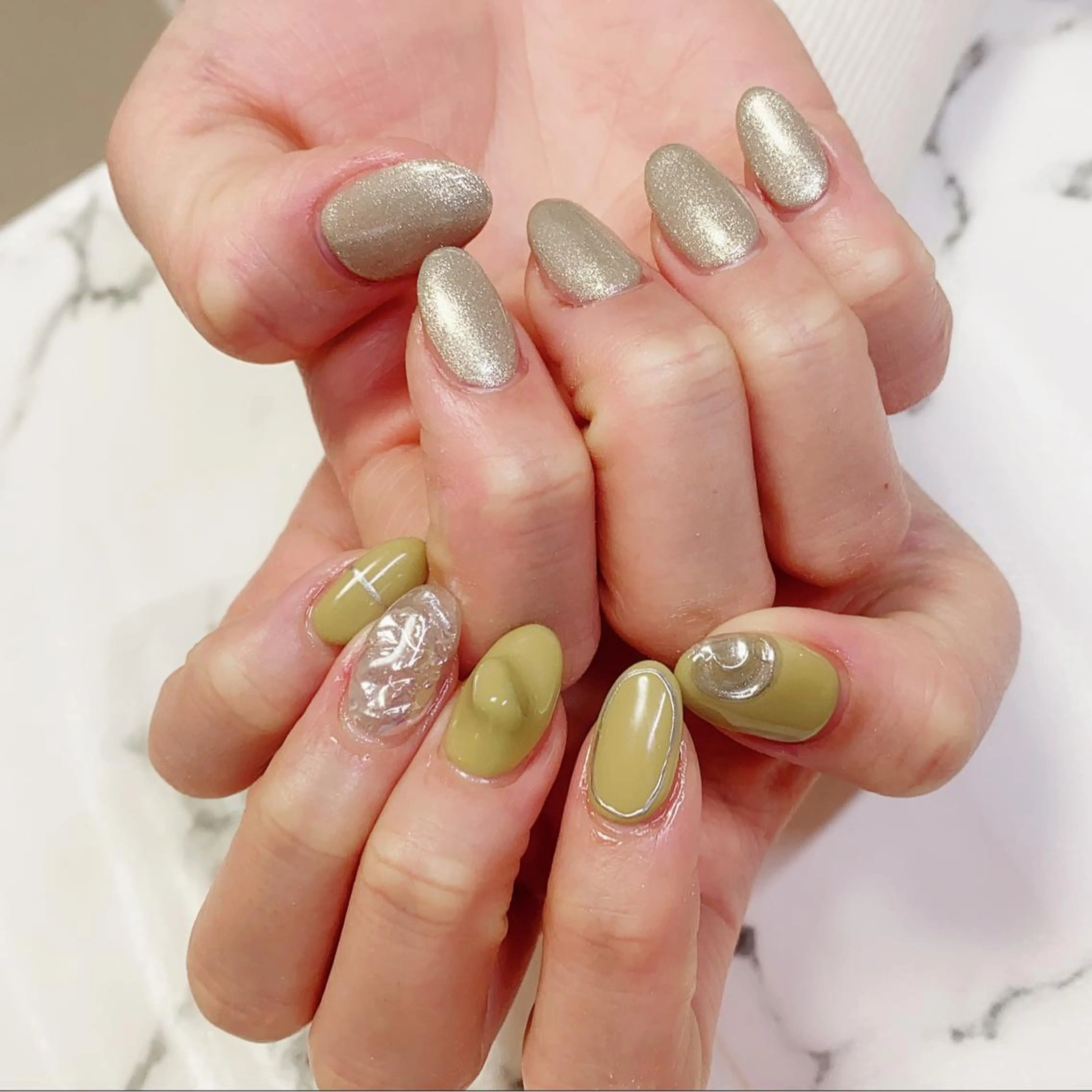 カラー ネイル アートネイル 長さ出し ワンカラーネイル Q Free nailsのネイルデザイン