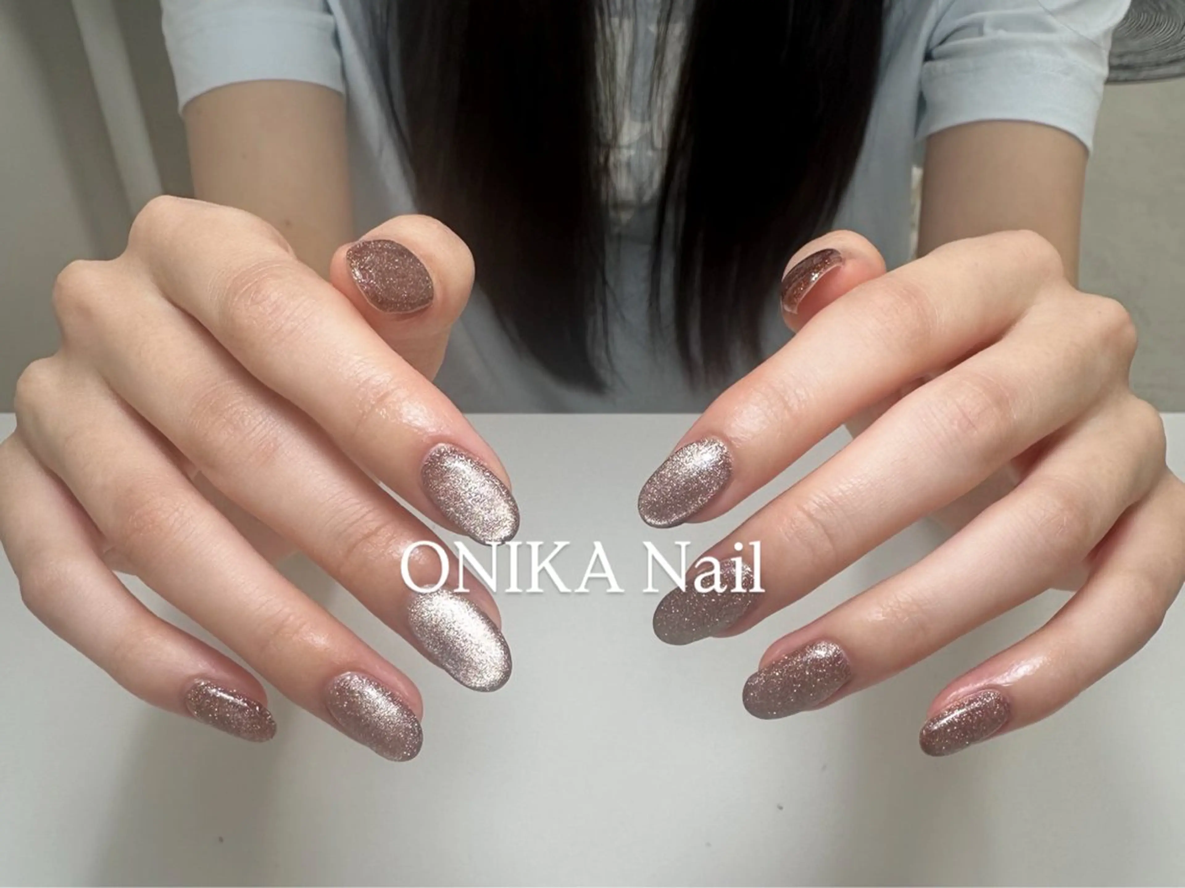 ミディアム Momoka 🦋のネイルデザイン