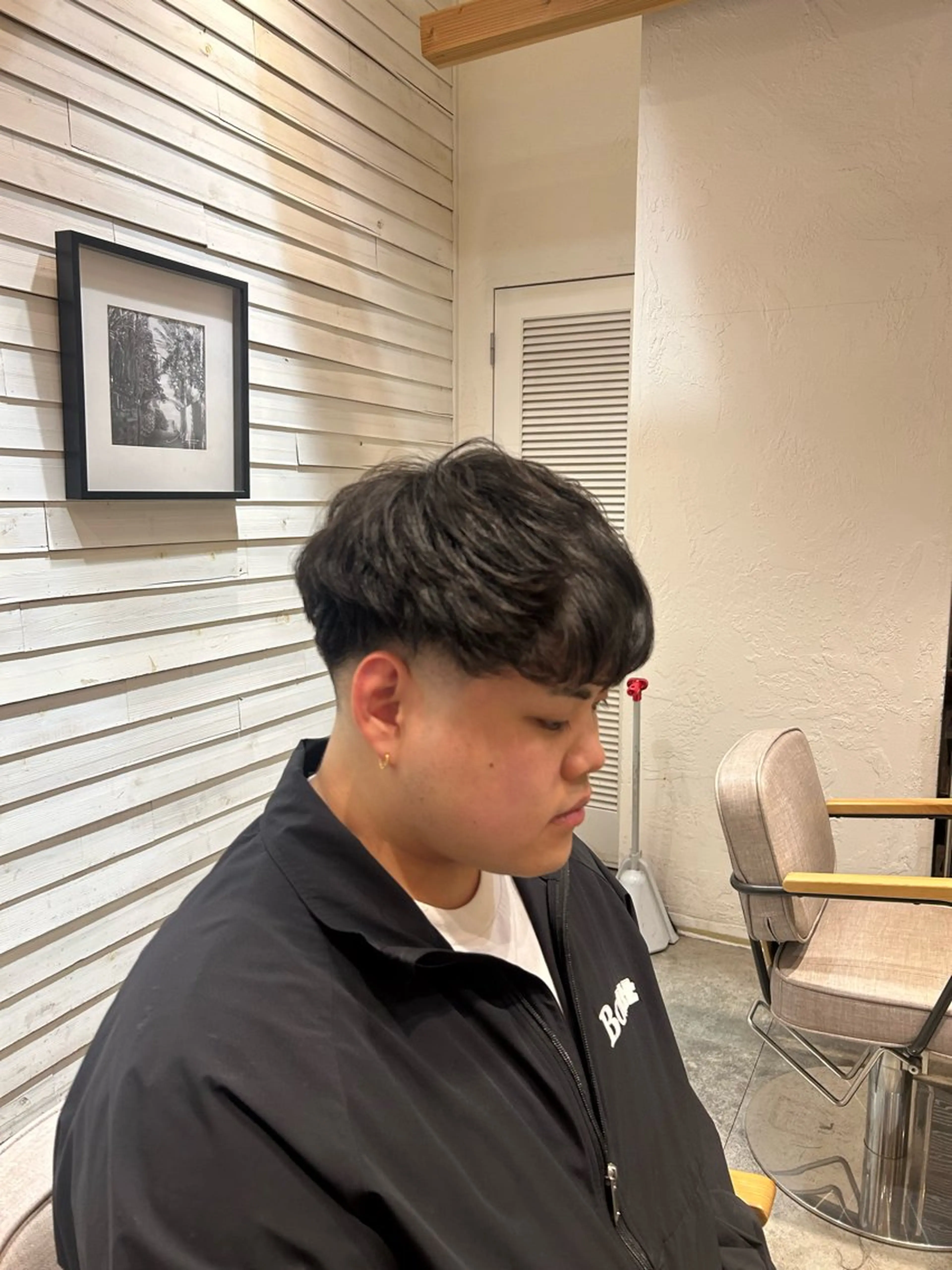 パーマ メンズ 三浦 翔太のヘアスタイル