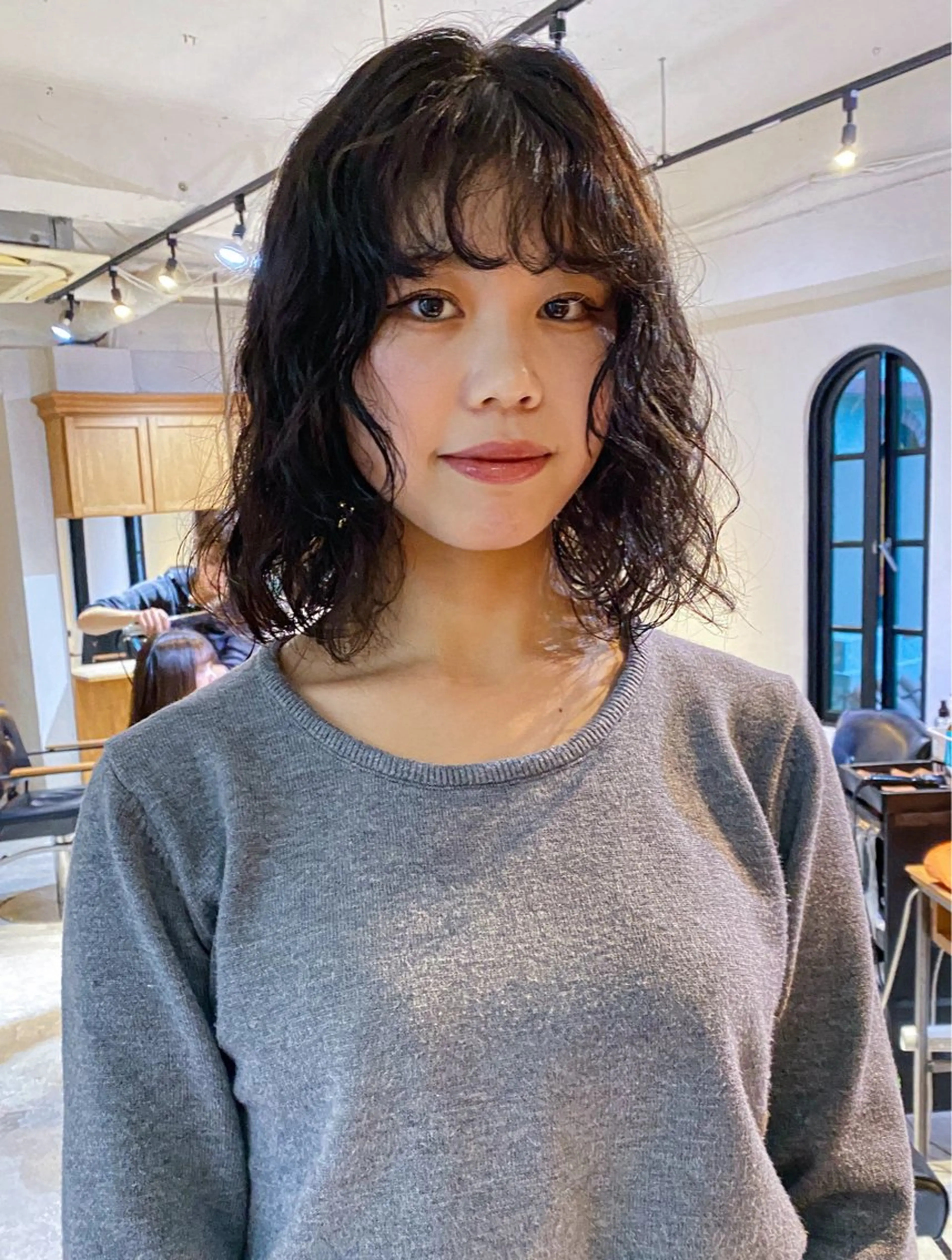 ミディアム パーマ FERIA 緑地公園 ⭐️伏田愛奈⭐️のヘアスタイル