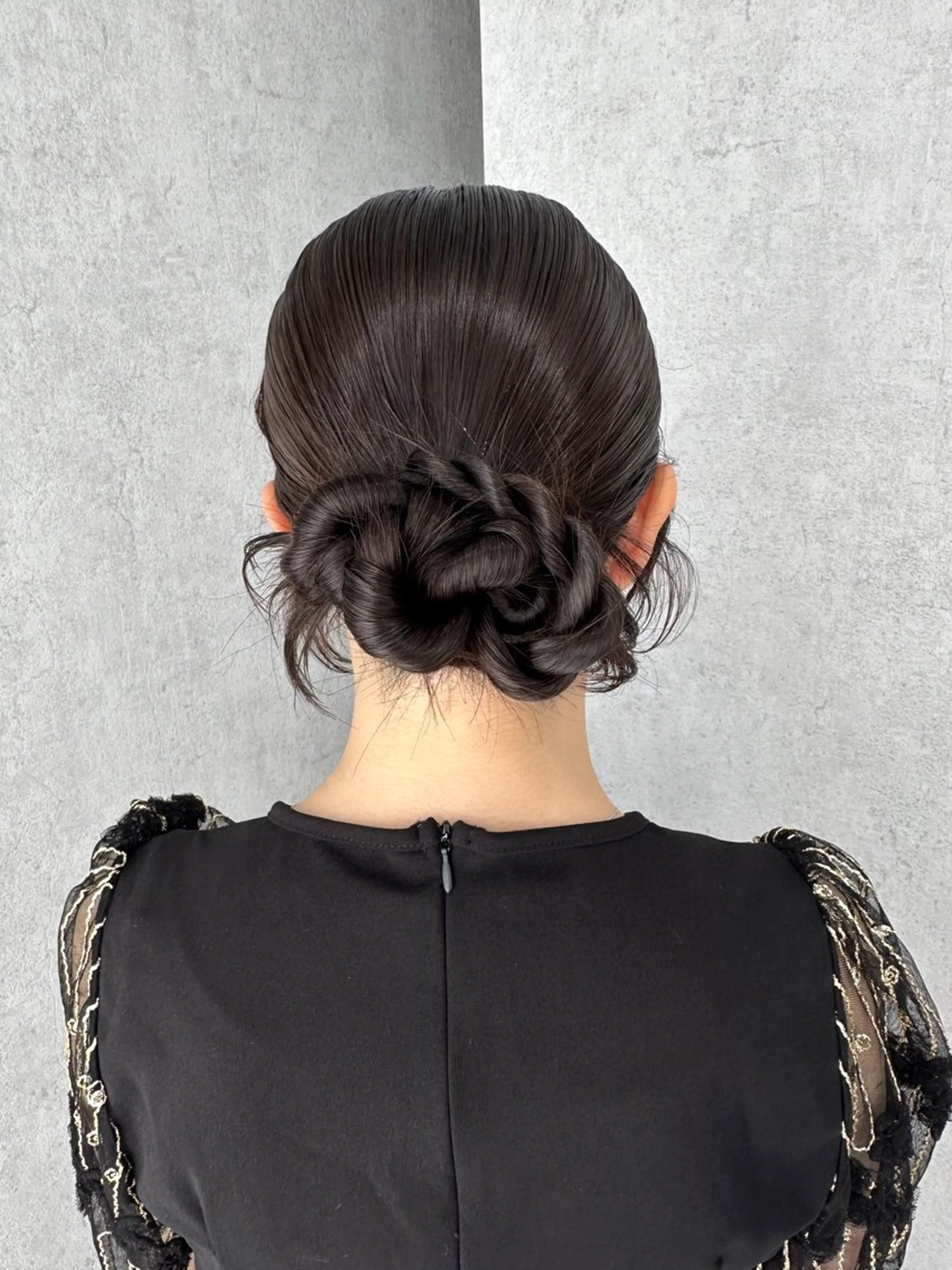 セミロング ヘアアレンジ ヘアセット v-lab studio所属・韓国レイヤーカット/ 艶カラー/ noaのヘアスタイル