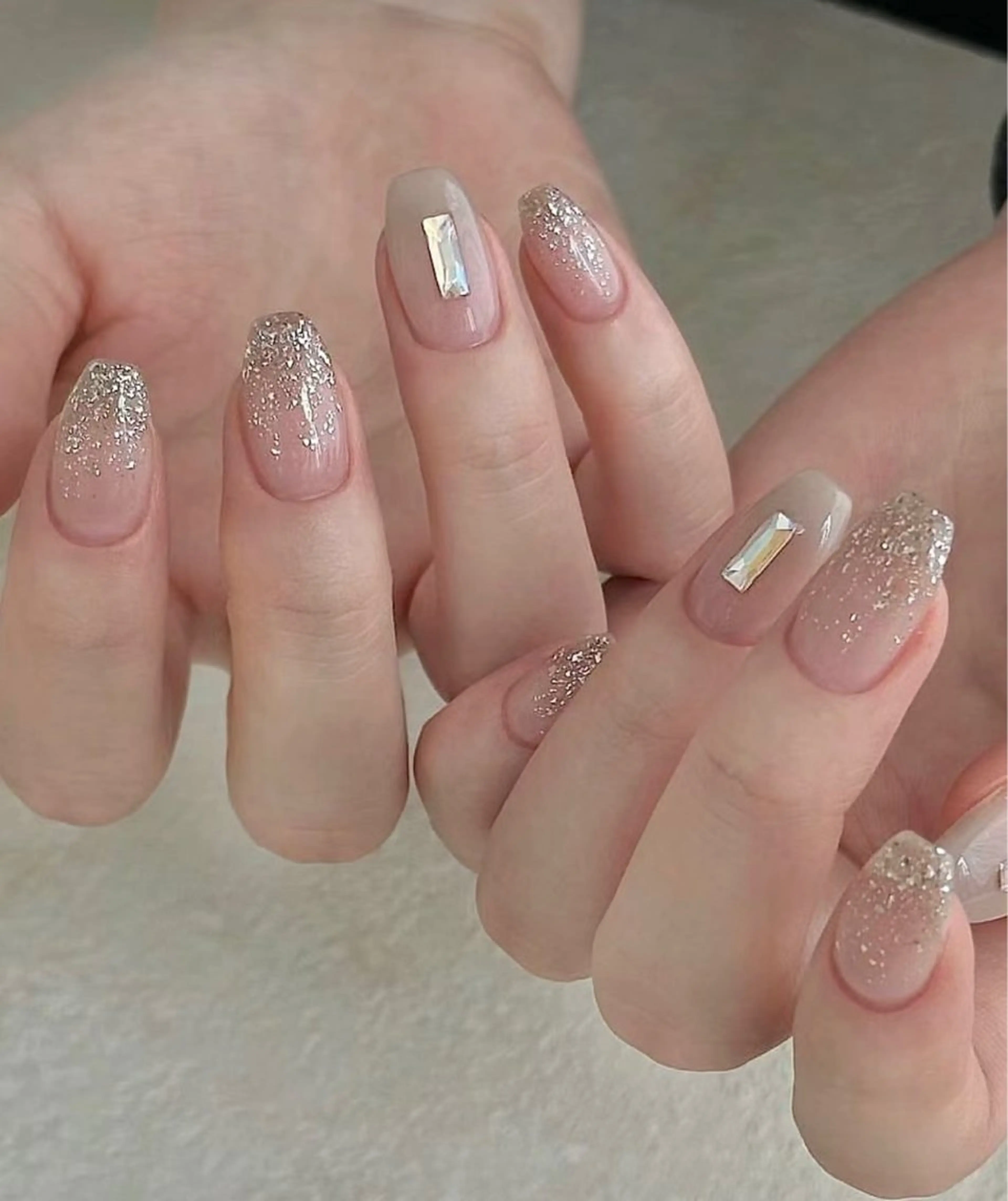 ネイル 成人式 フレンチネイル ジェルネイル グラデーション マグネットネイル ハンドネイル Rika Nail ellaのネイルデザイン