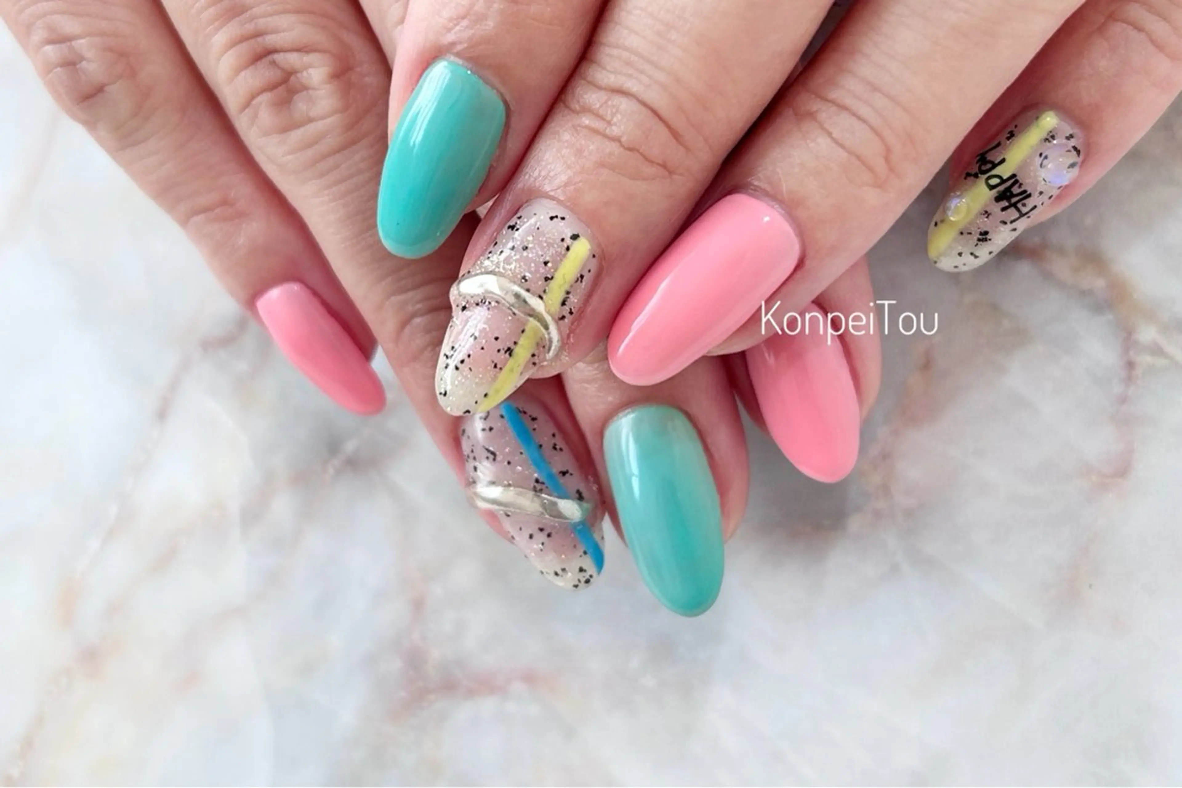 ネイル ハンドネイル おうちのネイルサロン　konpeiTou〜こんぺいとう〜所属・おうちのネイルサロン KonpeiTouのネイルデザイン