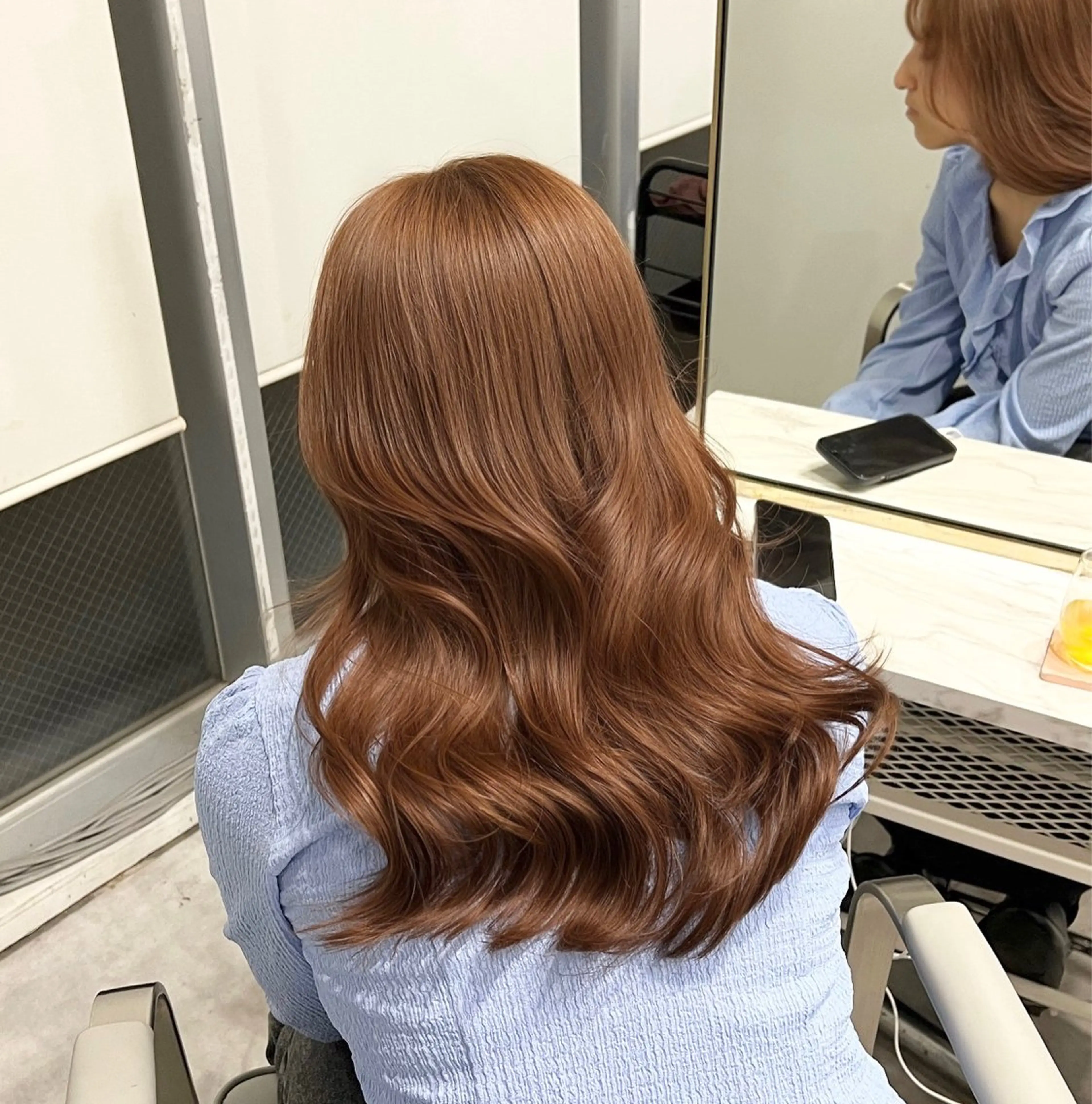 ミディアム カラー カット ヘアカラー トリートメント ヘアセット 🫧艶ダブルカラー ブリーチ🫧トモヤのヘアスタイル