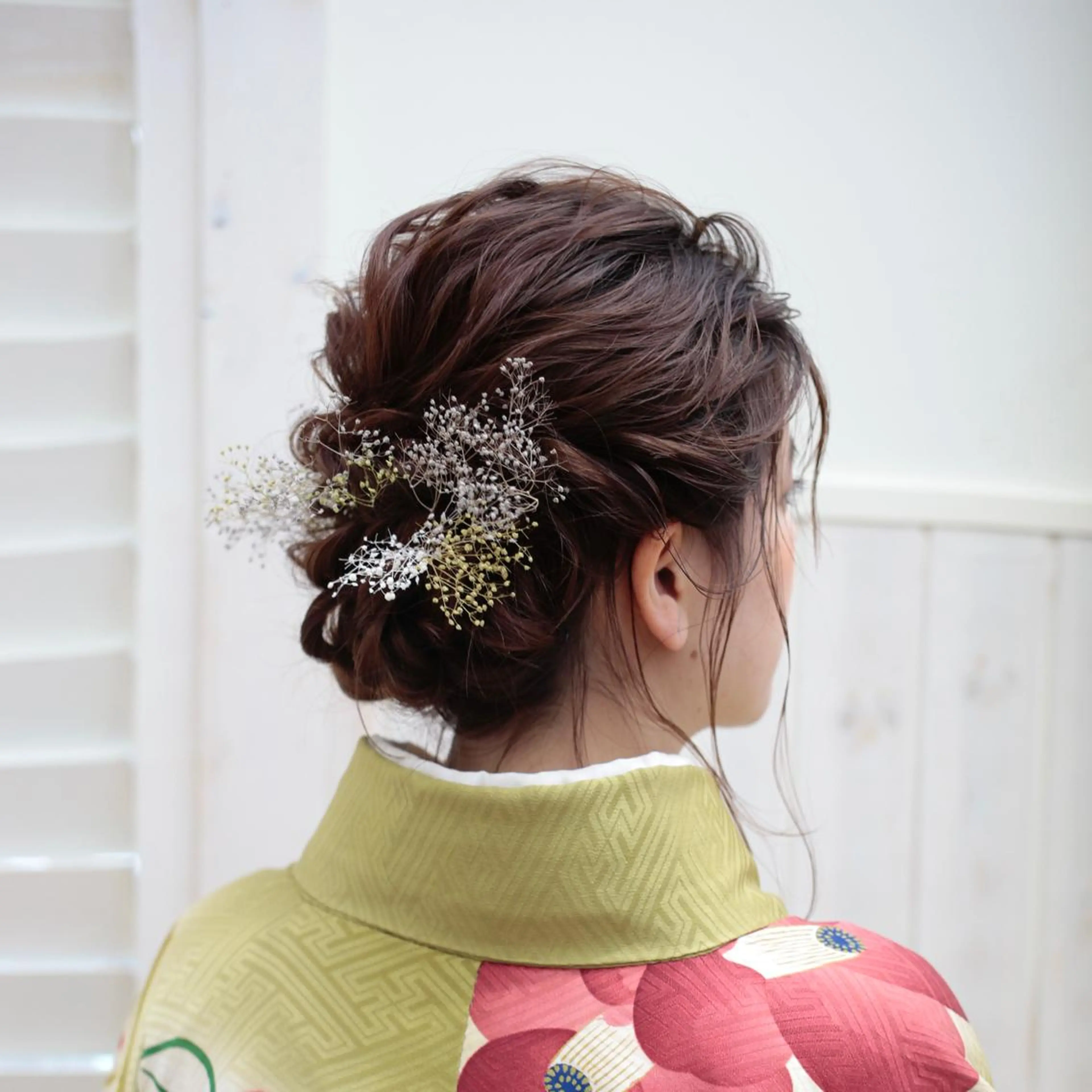 ミディアム ヘアアレンジ 卒業式のヘアスタイル ヘアセット ぱつっとボブ/ 小野あかねのヘアスタイル