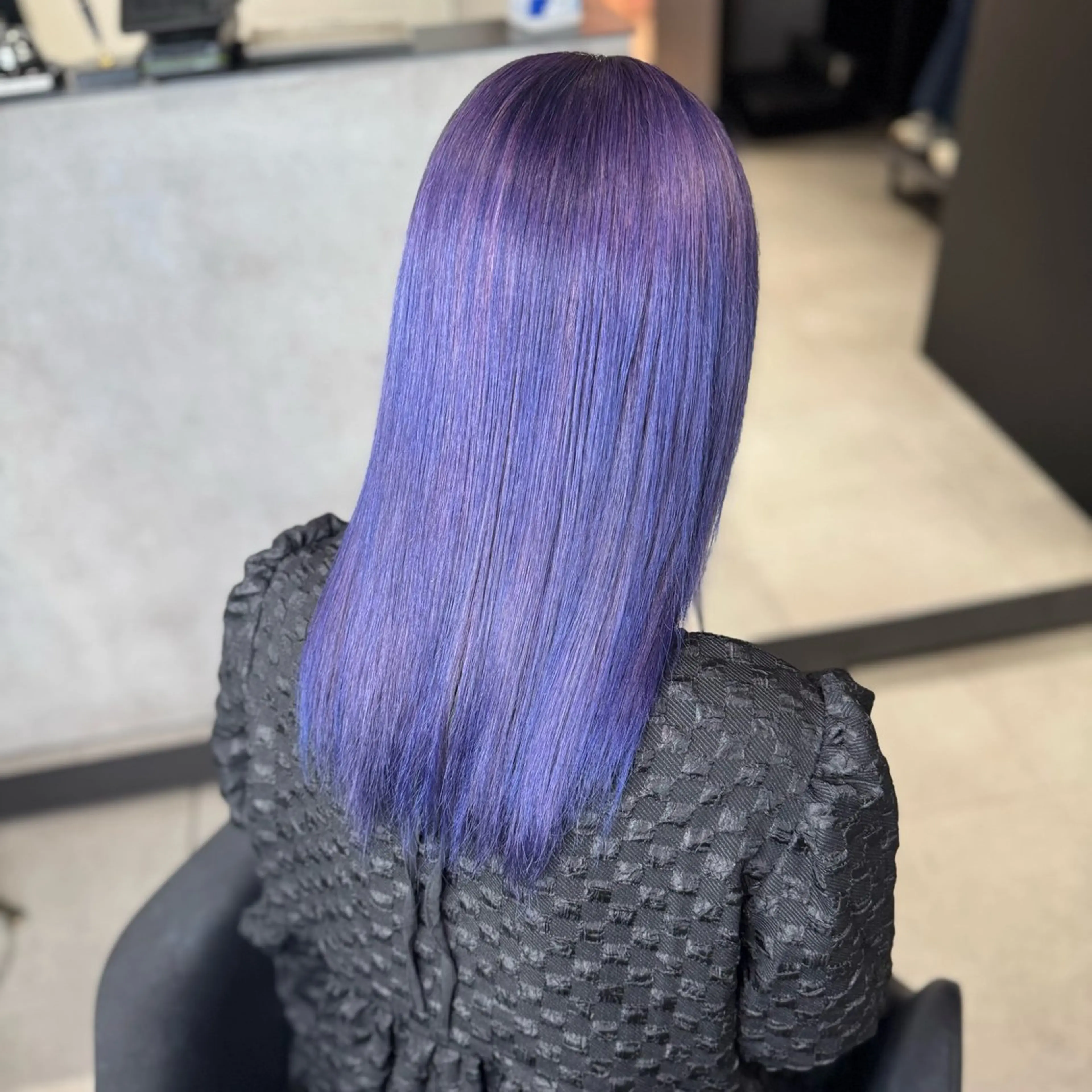 ミディアム カラー ブリーチ ラベンダーカラー ヘアカラー 大阪 梅田/ ハイトーン/エクステのヘアスタイル