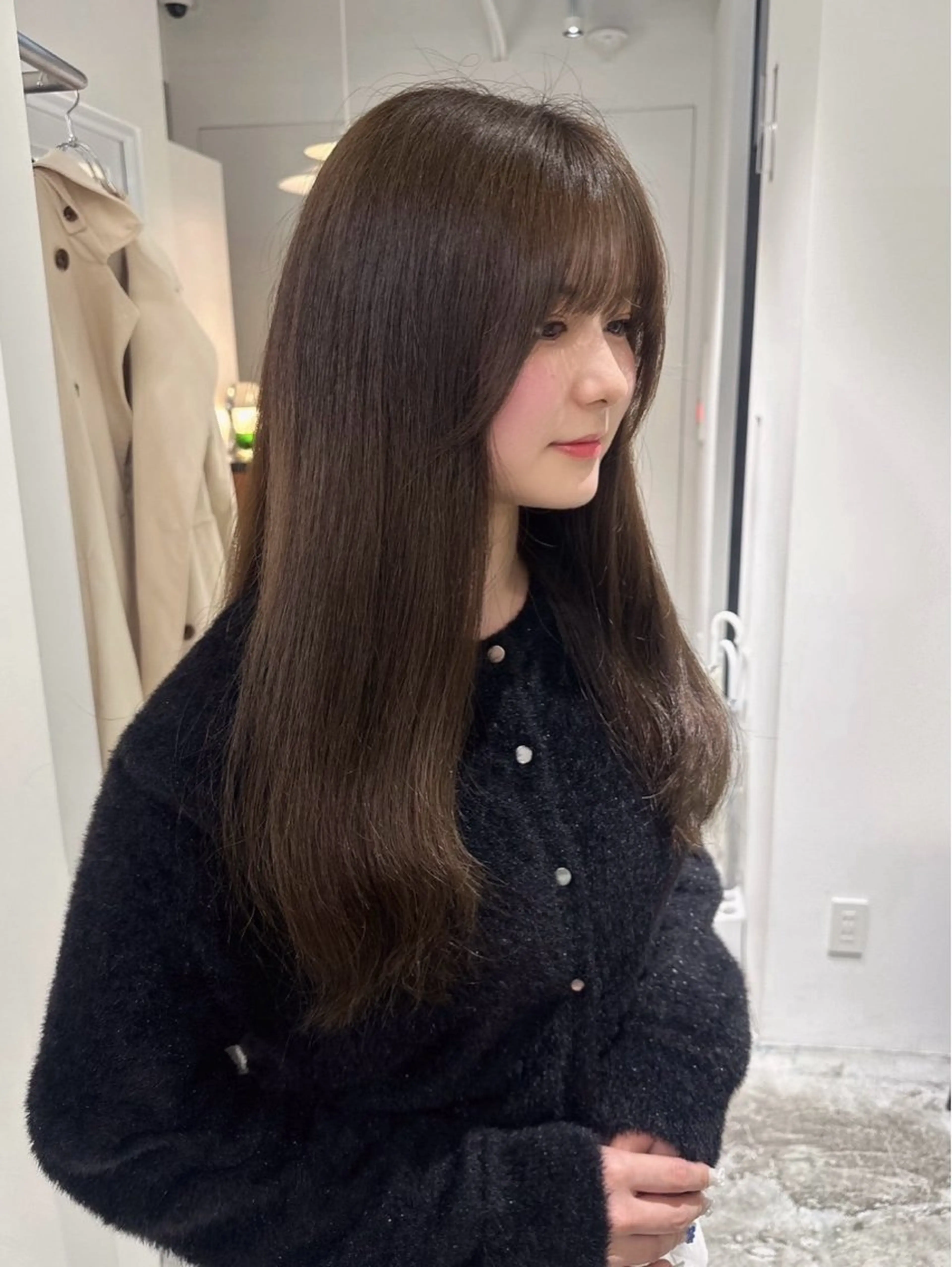 カラー ヘアカラー トリートメント ヘアセット 秋永 鈴のヘアスタイル