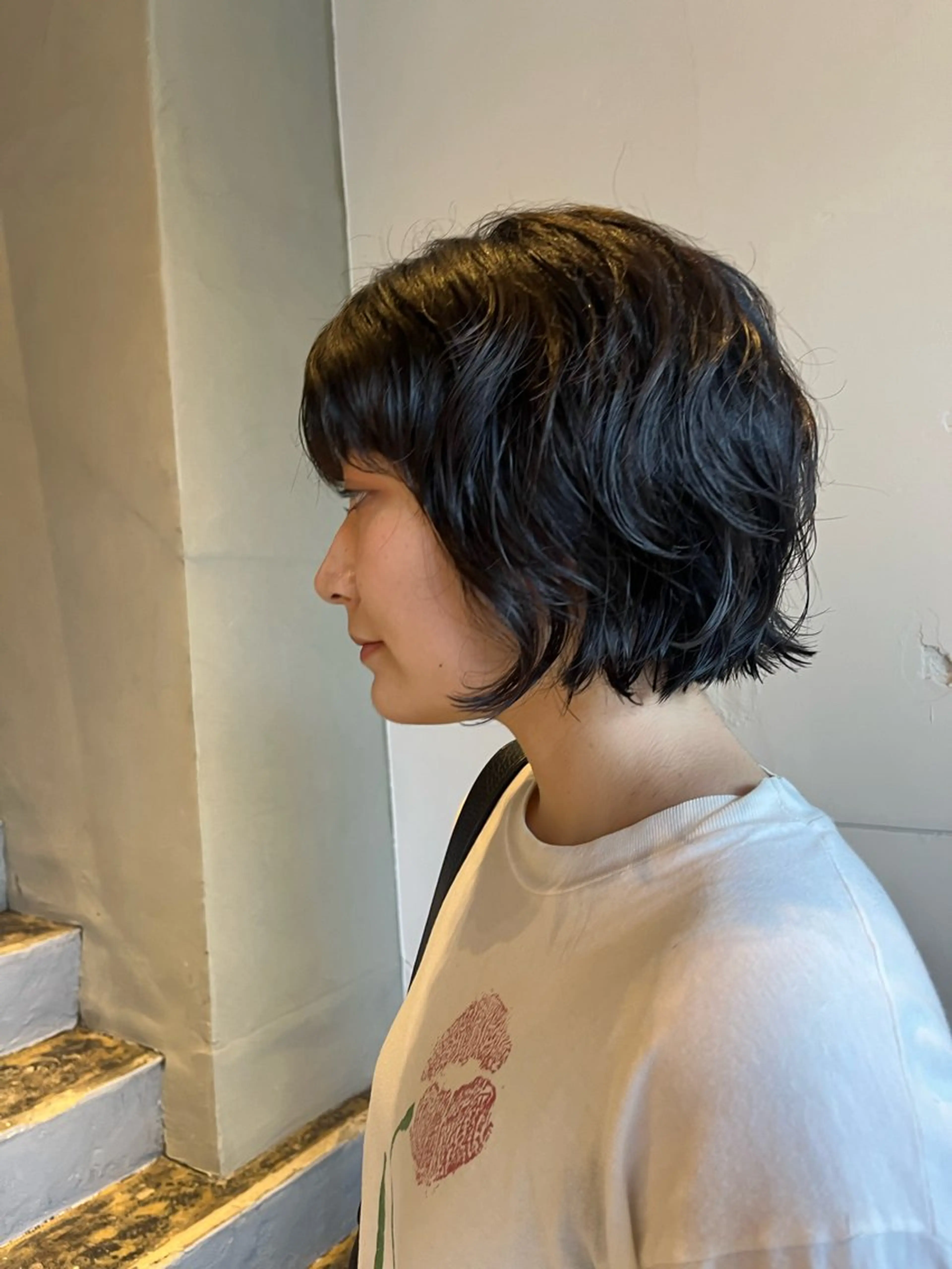 ミディアム 藤井 美歩/赤髪のヘアスタイル