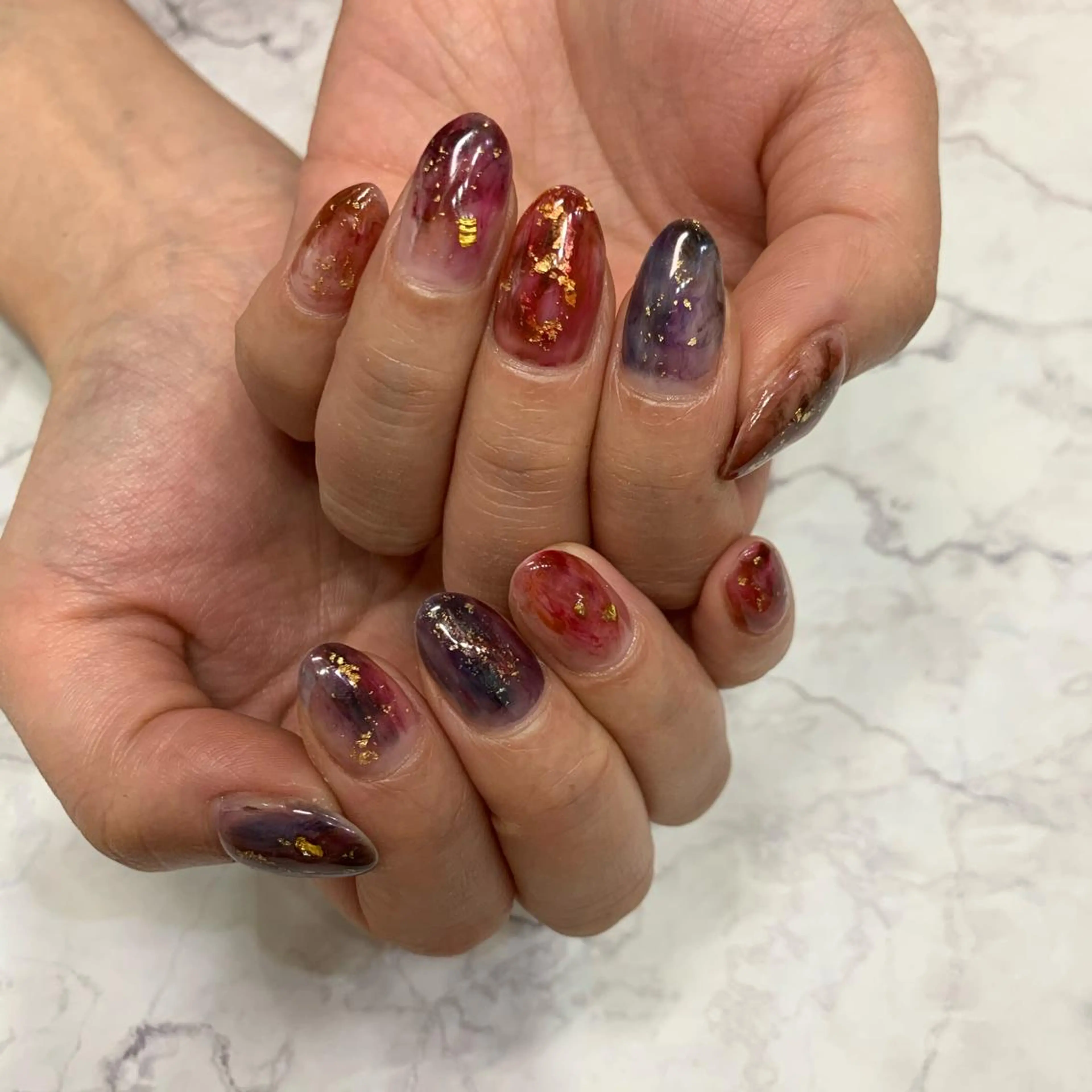 ネイル ハンドネイル 新宿ニュアンスネイル makotoのネイルデザイン