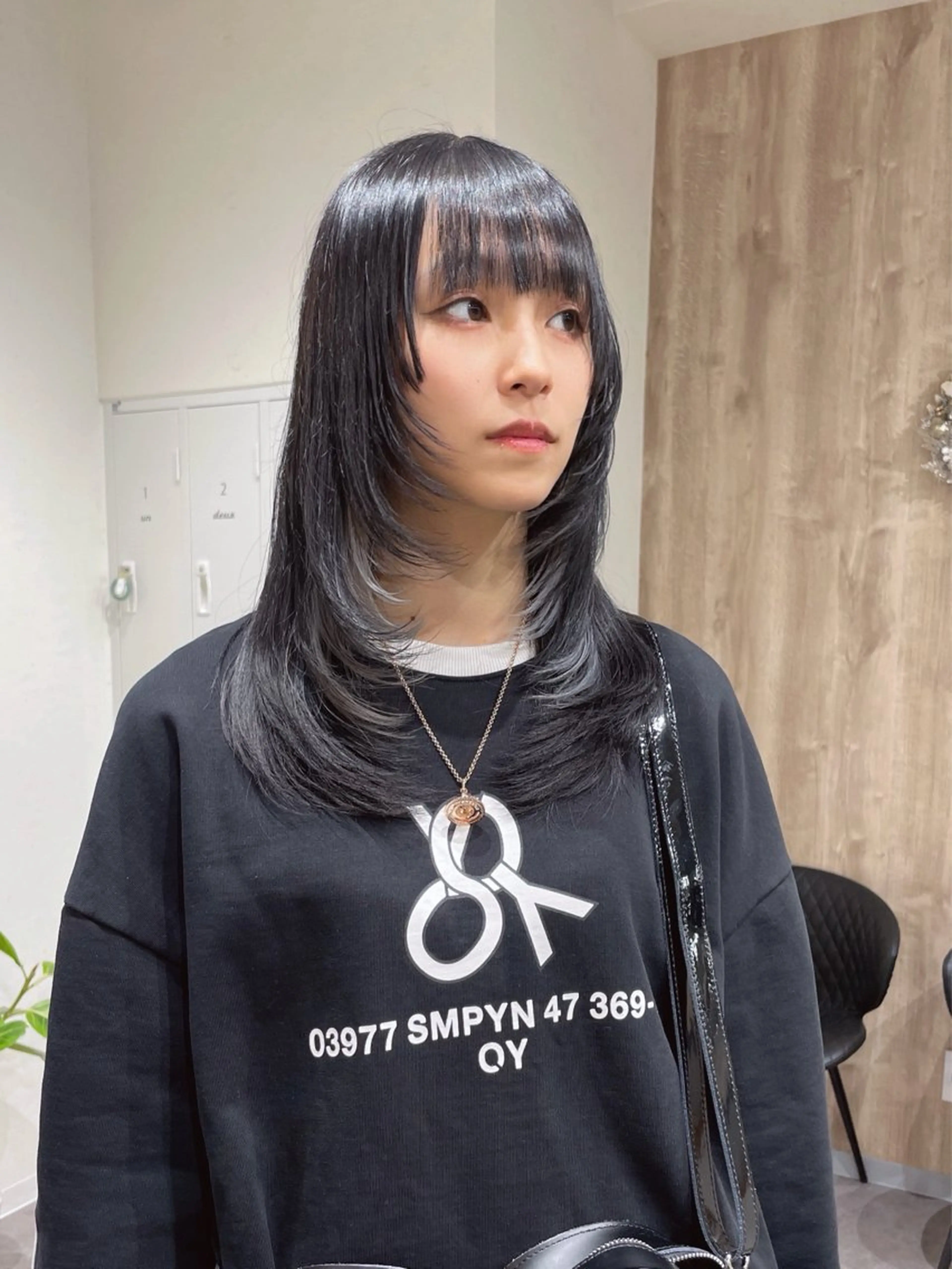 セミロング カラー カット 富永 翔伍のヘアスタイル