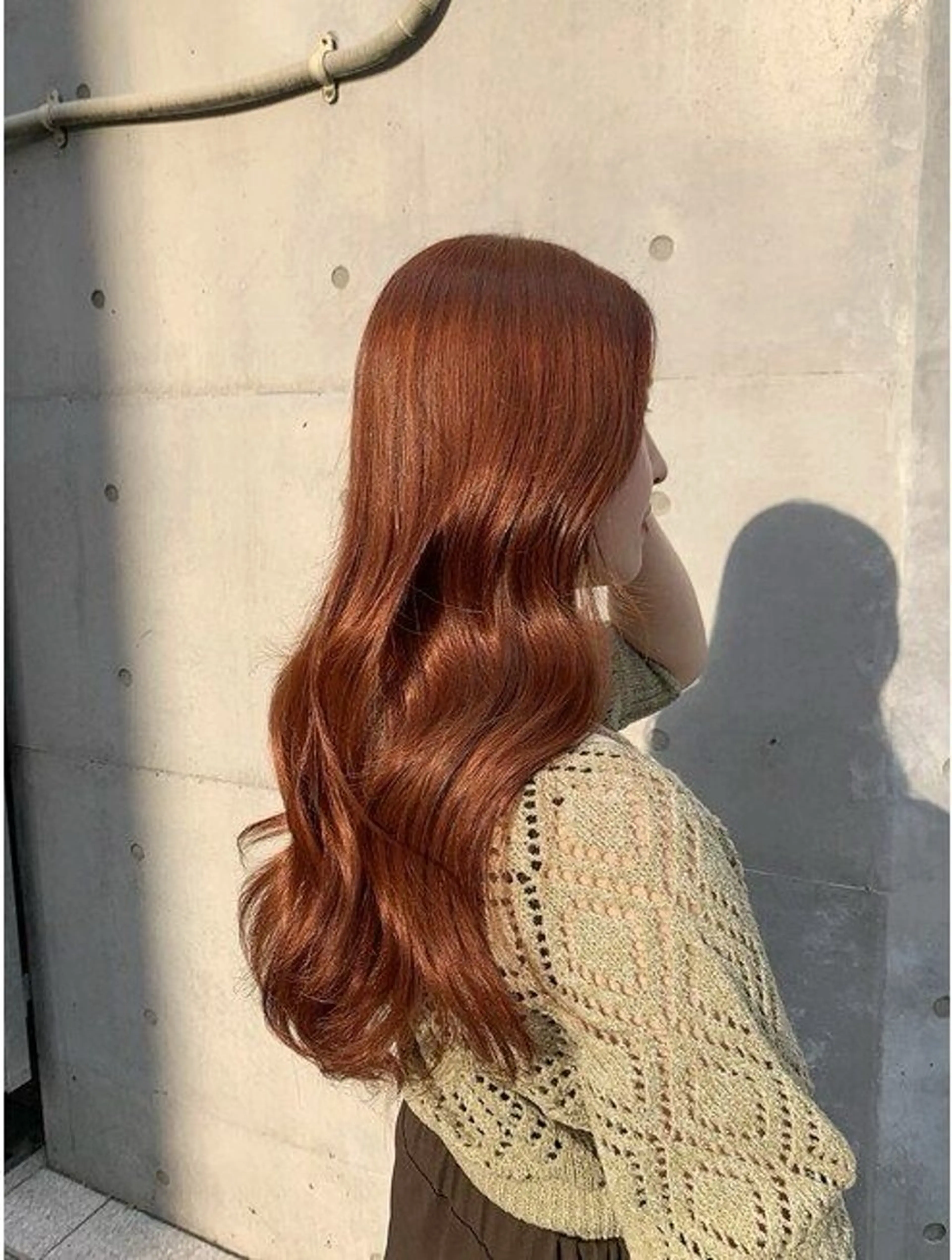 ロング カラー ブラウンカラー オレンジ オレンジブラウン 💖札幌カラー 指名No.1💖玲奈のヘアスタイル