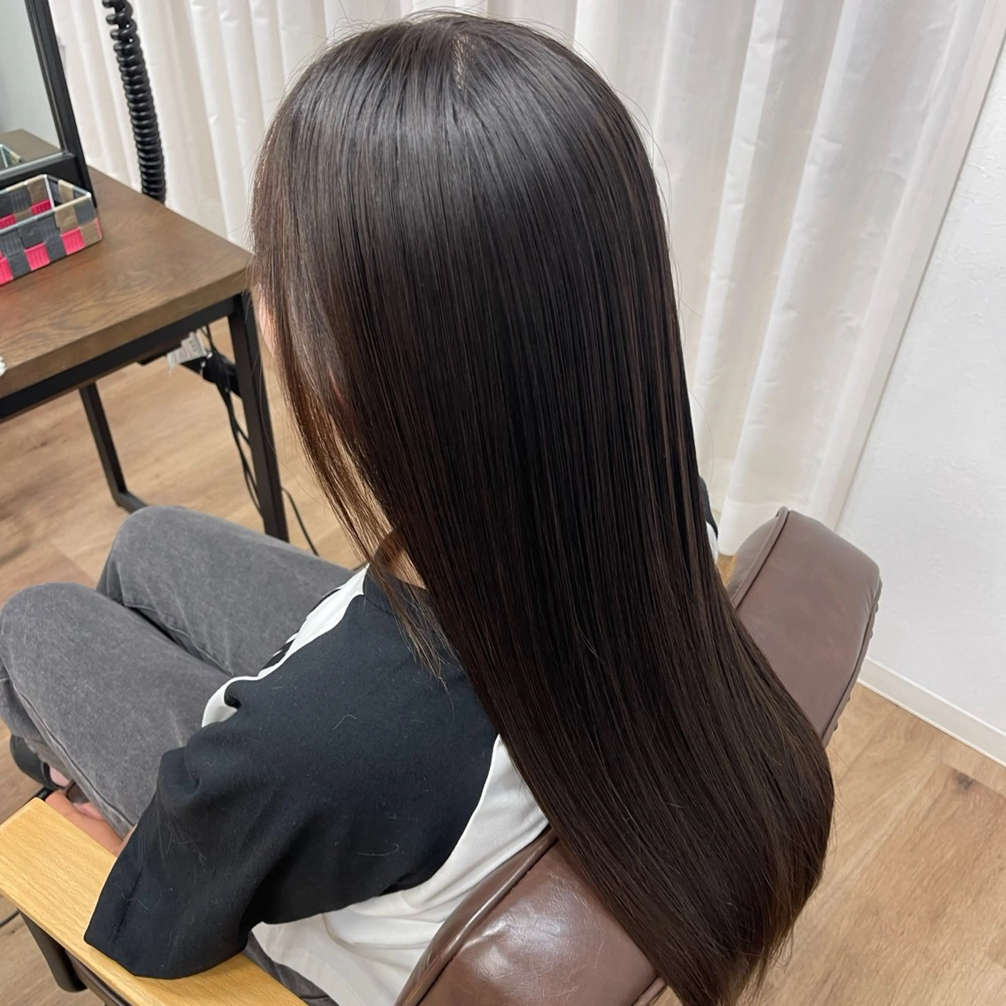 ロング パーマ くせ毛 縮毛矯正 ストレートパーマ Amaris おおしまのヘアスタイル