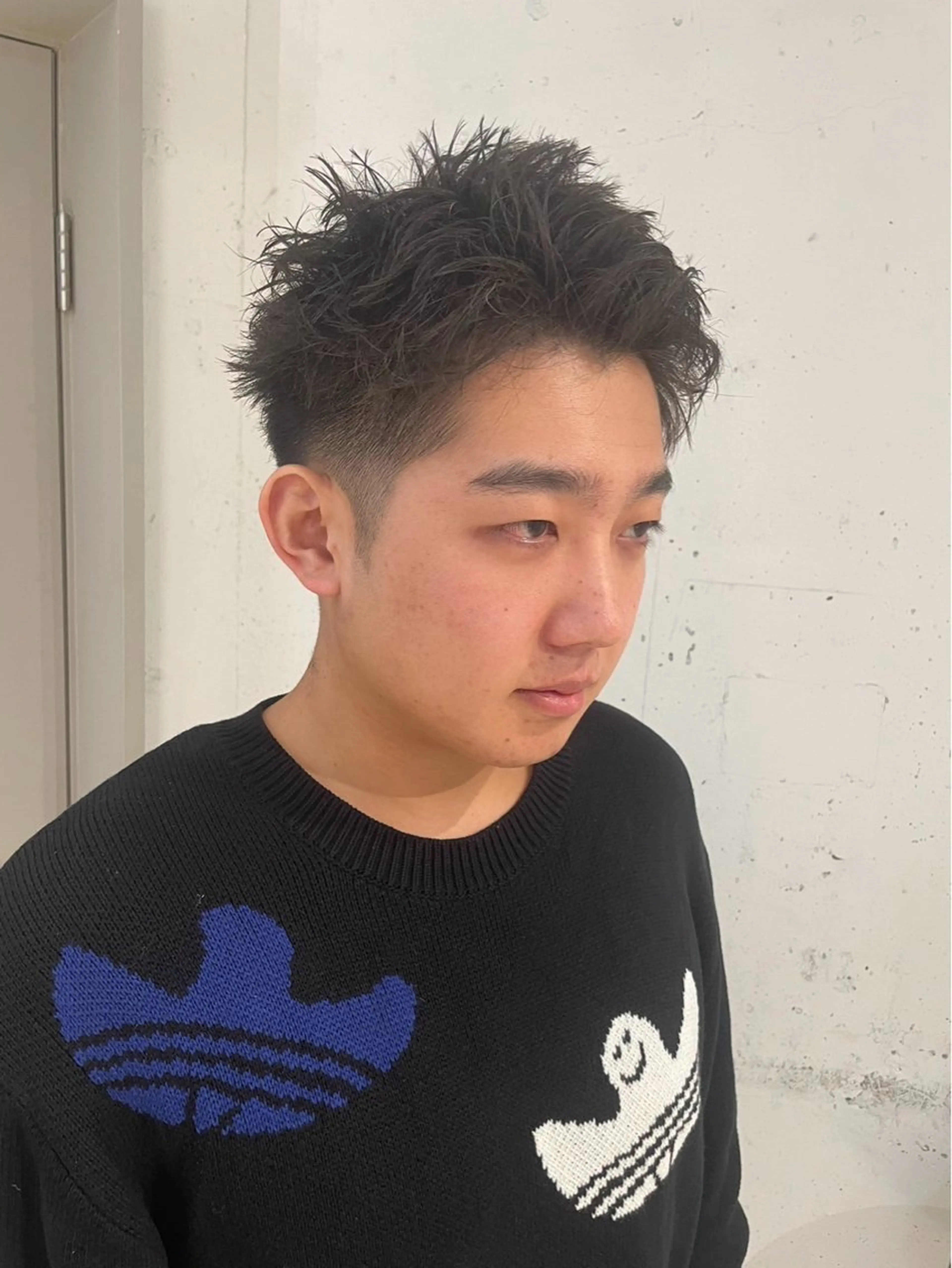 ショート メンズ スパイキーショート ショートヘア 🌫️縮毛矯正/髪質 改善/ゆずる🌫️のヘアスタイル