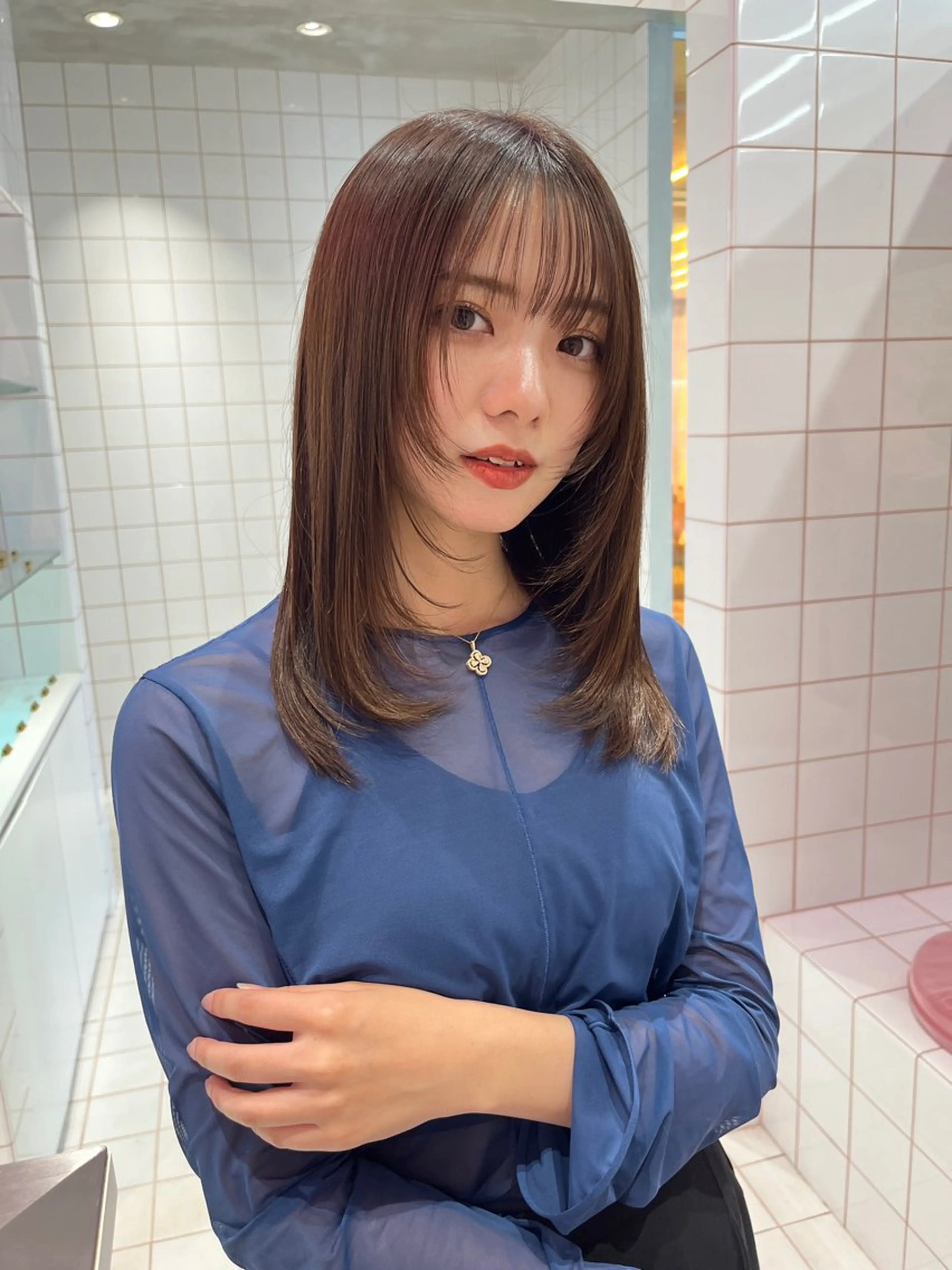 【✨✨人気No.1🕊✨】似合わせカット💖＋艶感光色カラー＋スチームトリートメント🧡の写真