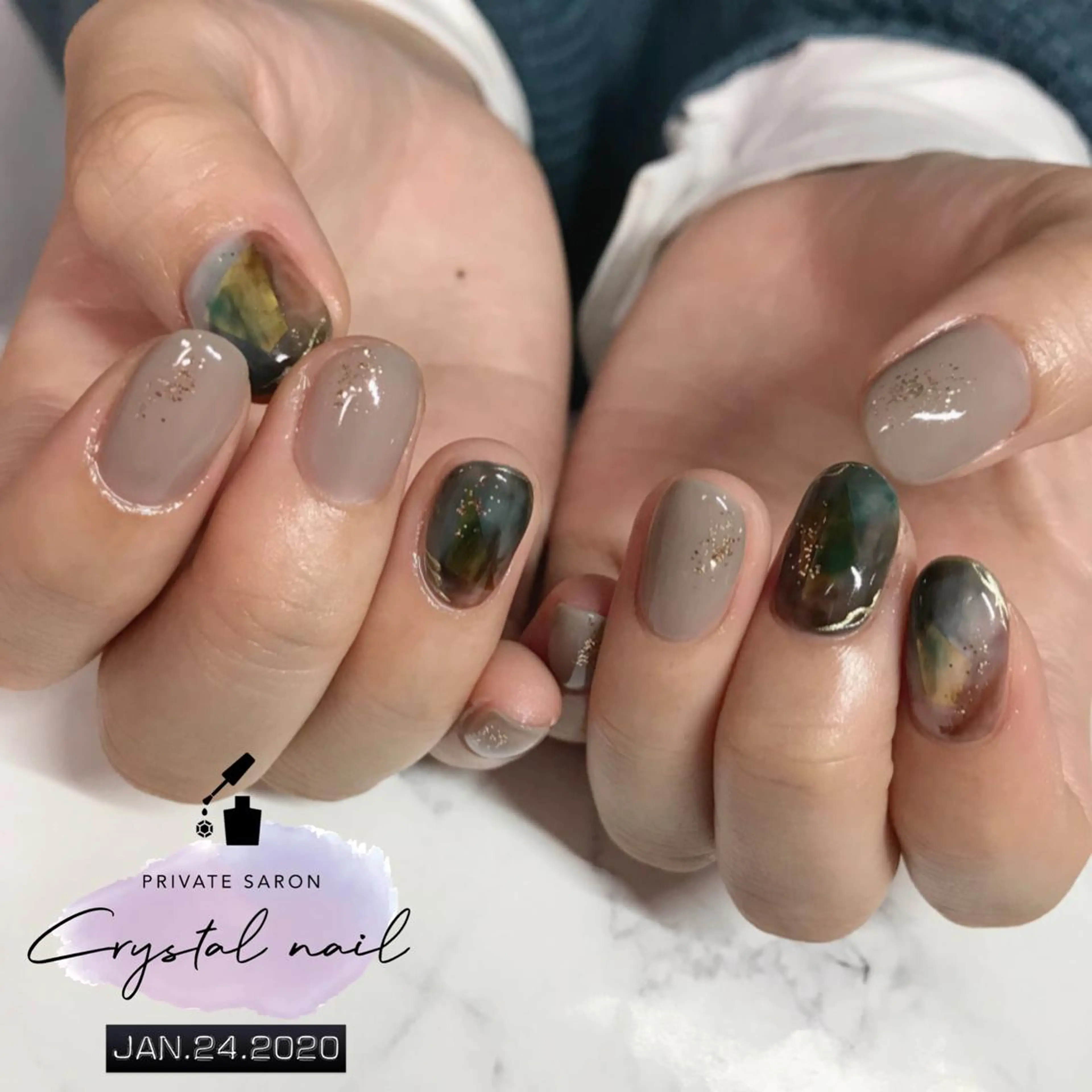 ネイル ニュアンスネイル ハンドネイル SCENERY NAILのネイルデザイン
