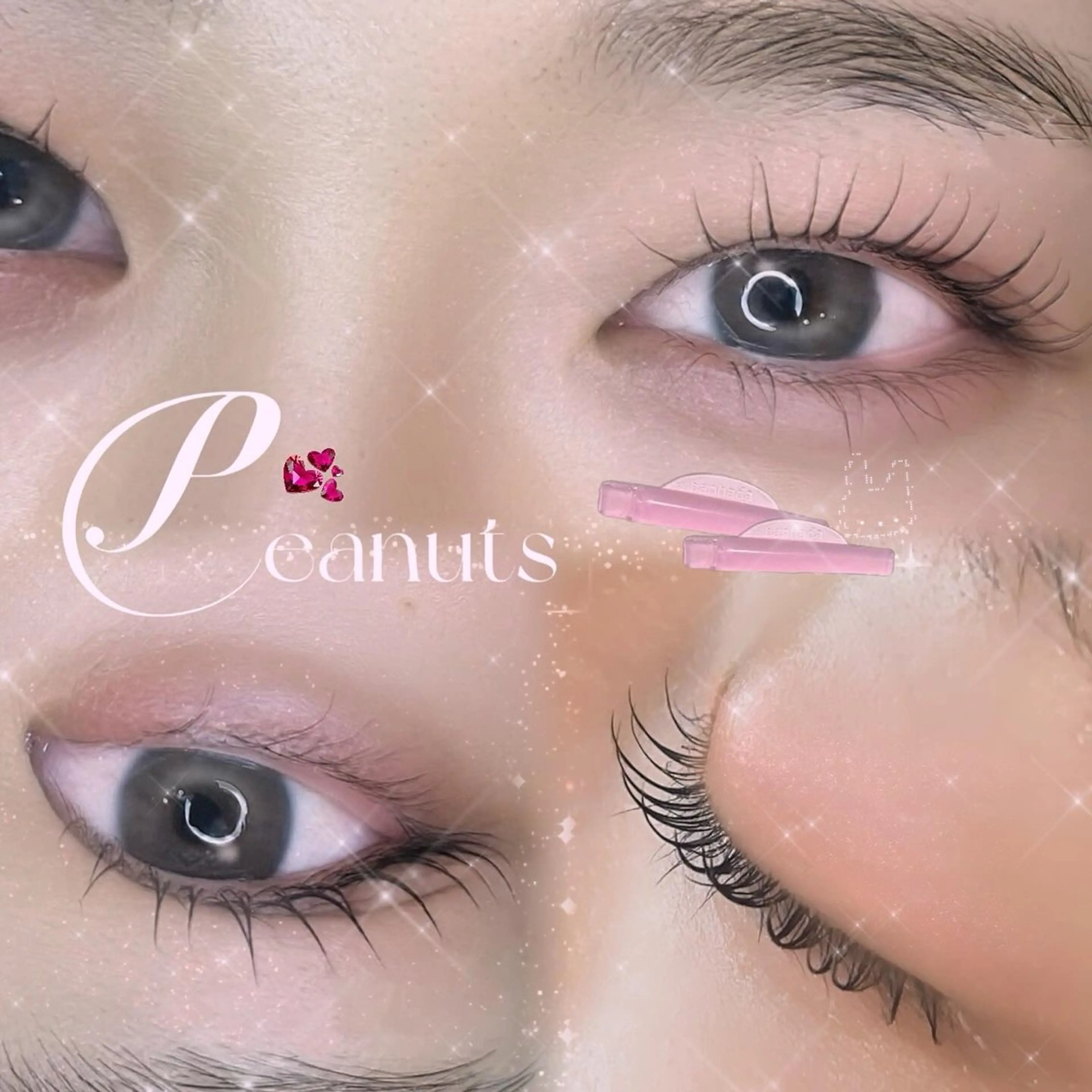 マツエク・マツパ ナチュラル 一重×まつ毛パーマ ビューティサロン mahina⋆☽·̩のマツエク・マツパデザイン