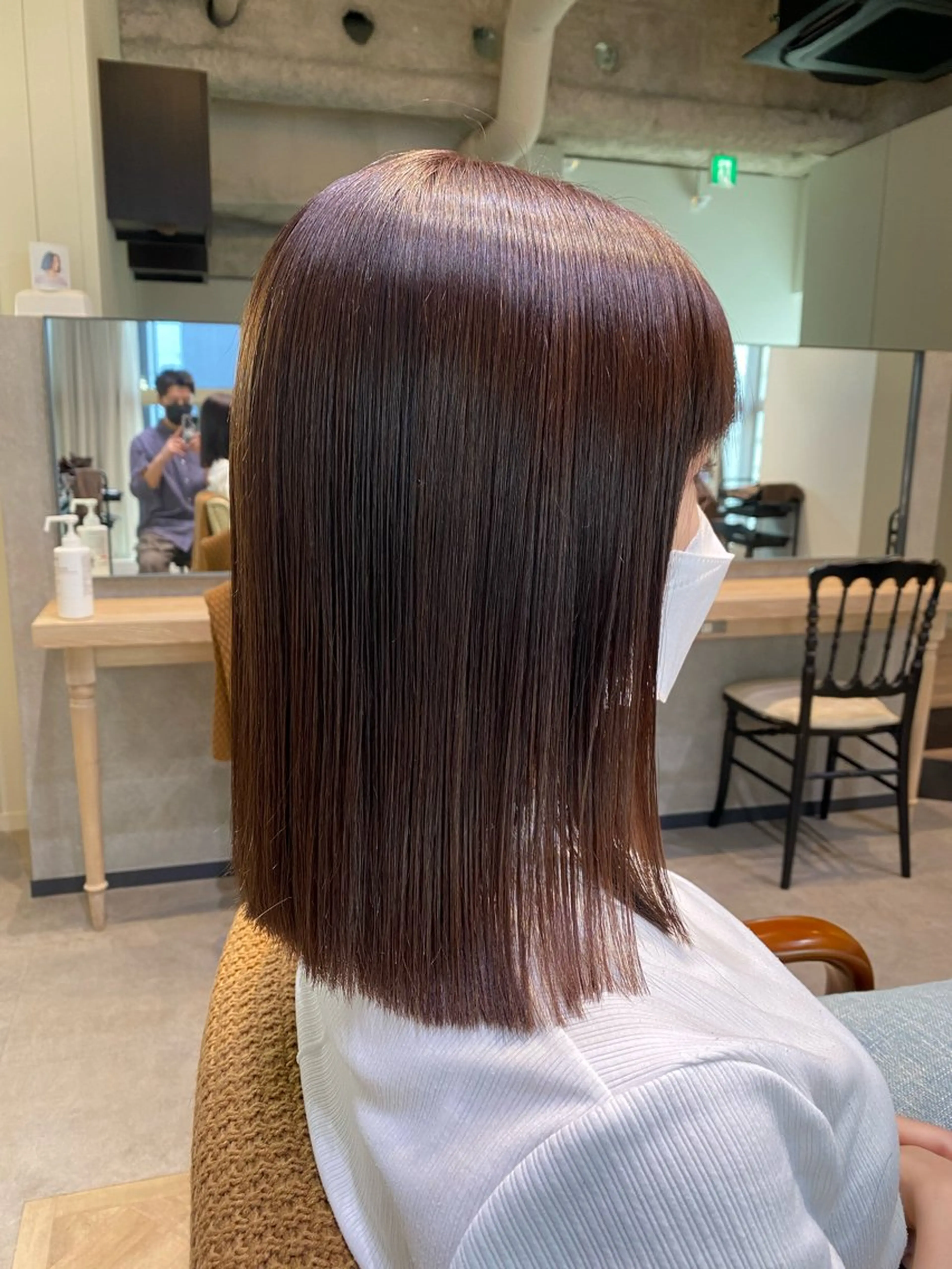 ミディアム カラー カット ヘアカラー 縮毛矯正 トリートメント 新宿 / Aujua ｿﾑﾘｴ🫧森田涼介のヘアスタイル
